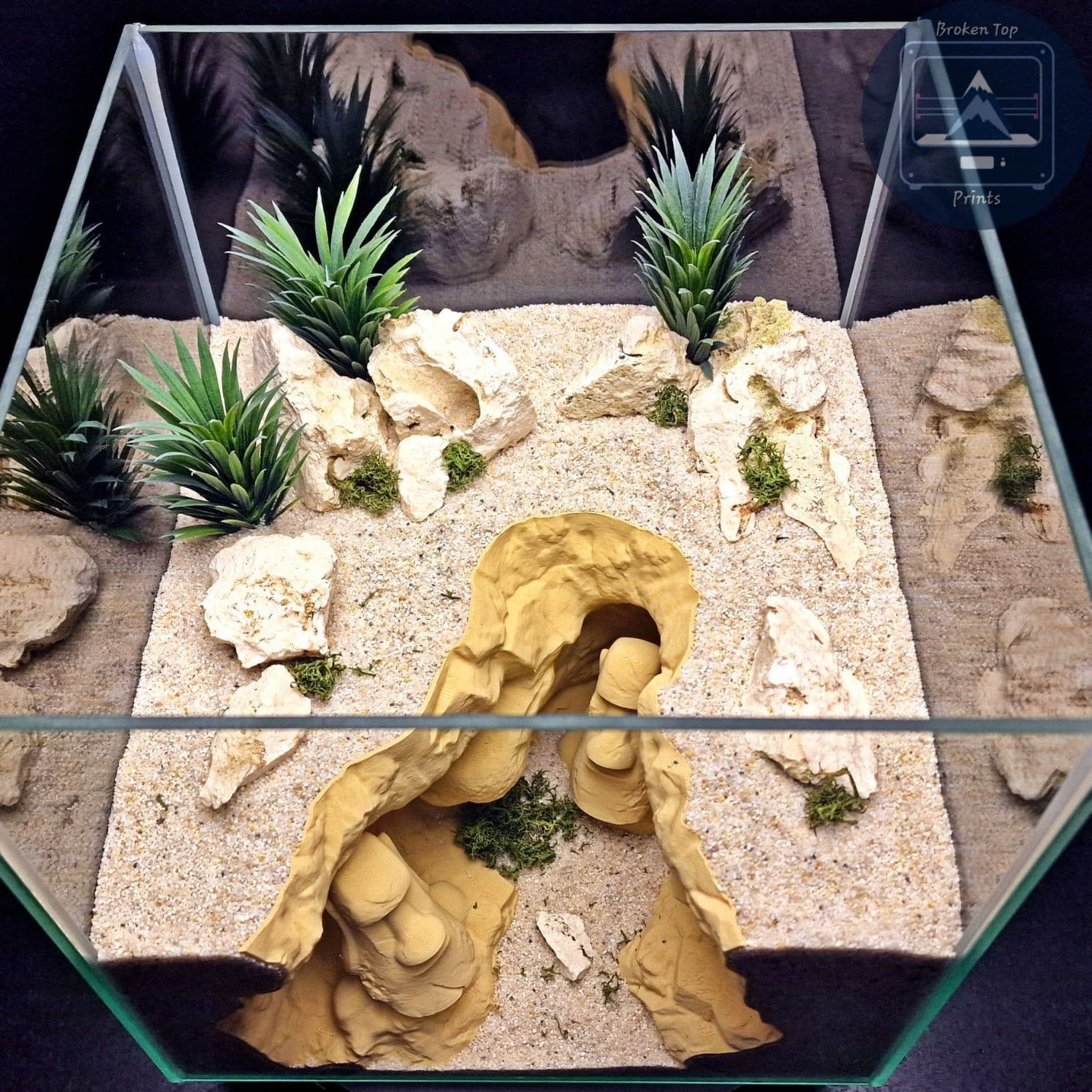 Moai Cave Aquarium Terrarium Decor: Easter Island Statue Tank Hideout 2