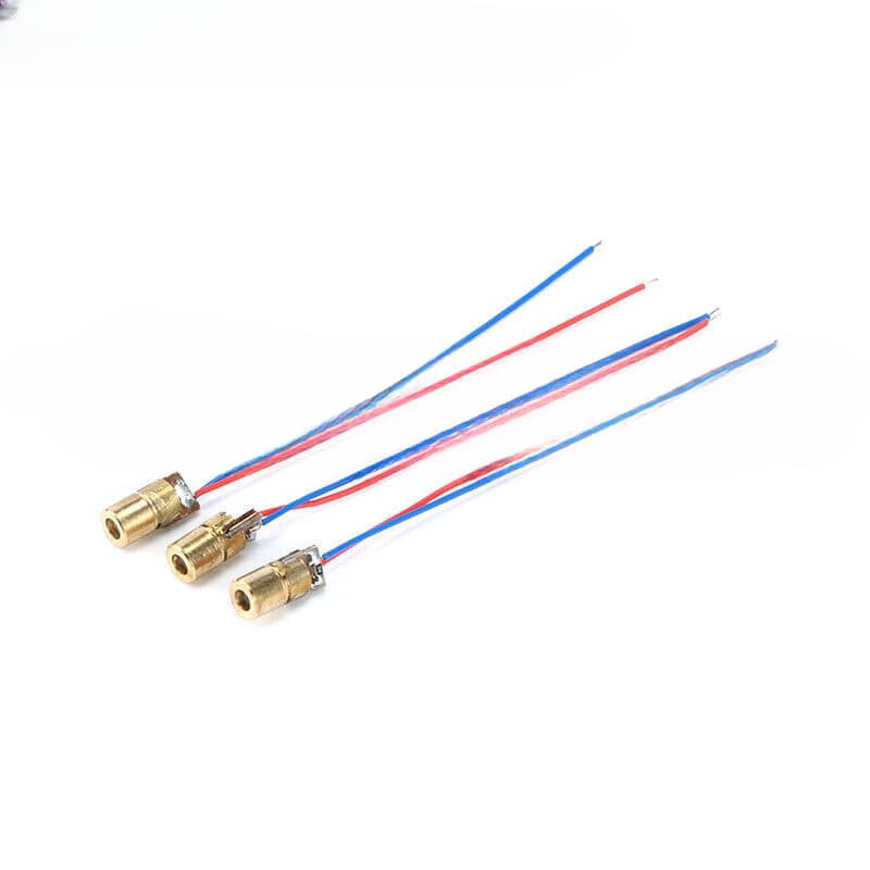 40 /100pcs Adjustable Laser Dot Diode Module Red Copper Head 650nm 6mm 3V 5V 5mW