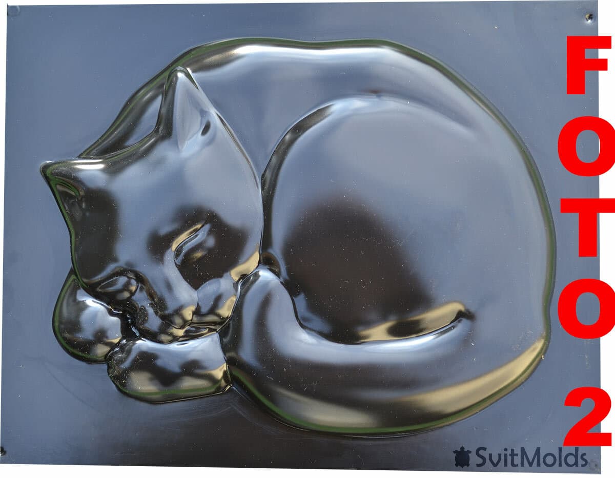  Concrete Mold Cat Garden Path Stepping Stone Concrete Plaster ABC Mold S03 2