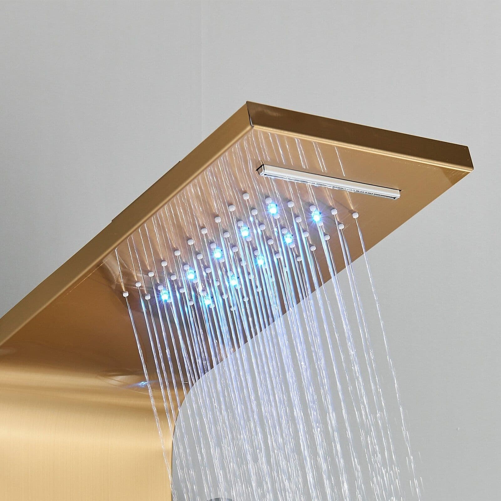 Stainless Steel Shower Panel Tower System Faucet Set Massage Jets Rain&Waterfall 6