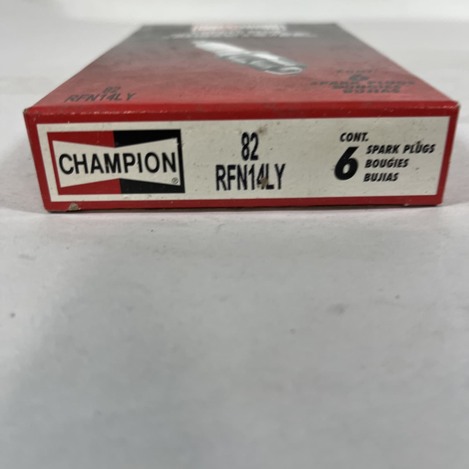 6 NOS Champion RFN14LY Spark Plugs Stock Number 82 Copper Plus 2
