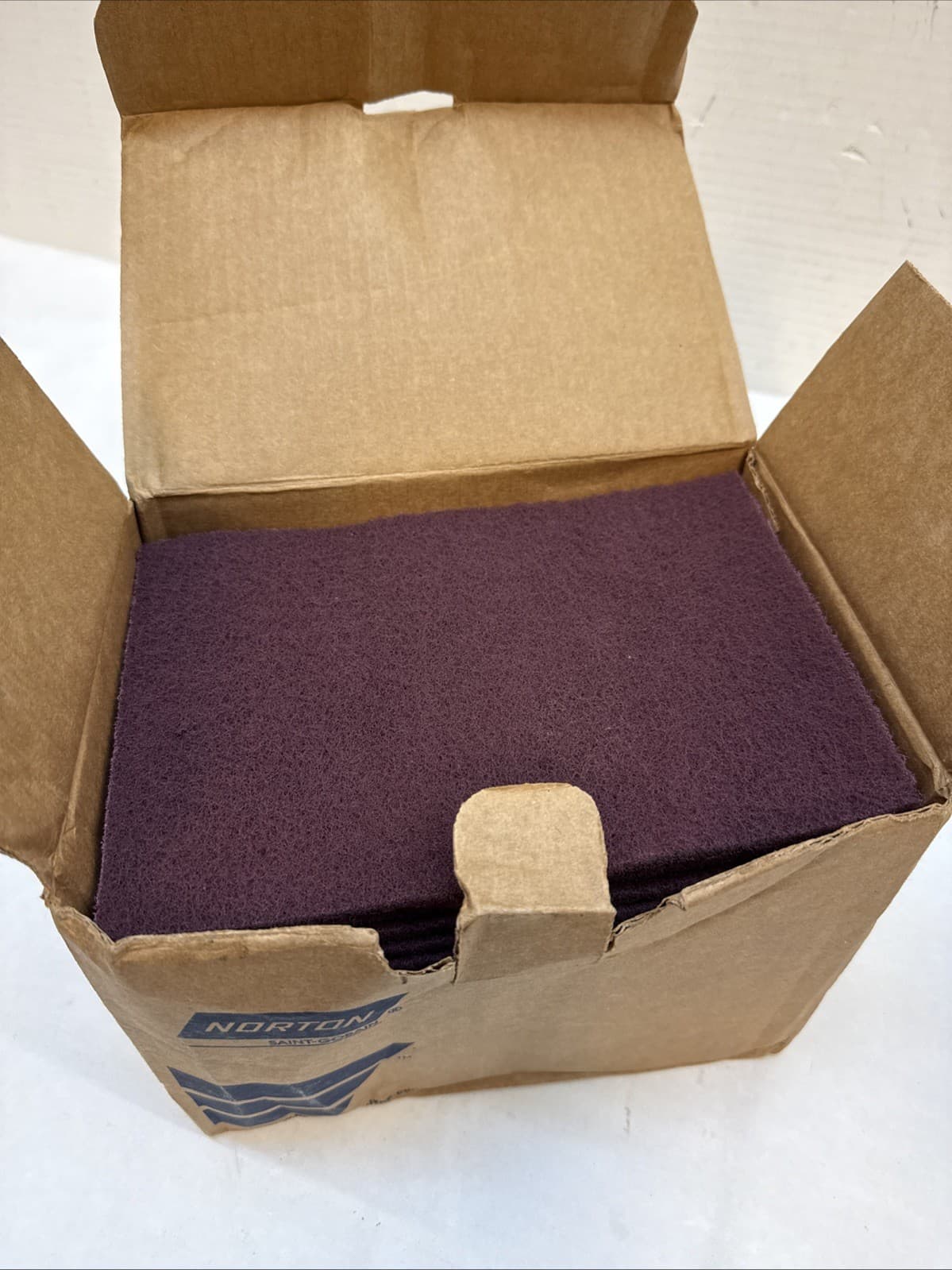 Lot of 20 Norton General Purpose Scouring Pad Aluminum Oxide Maroon 66261074700 2