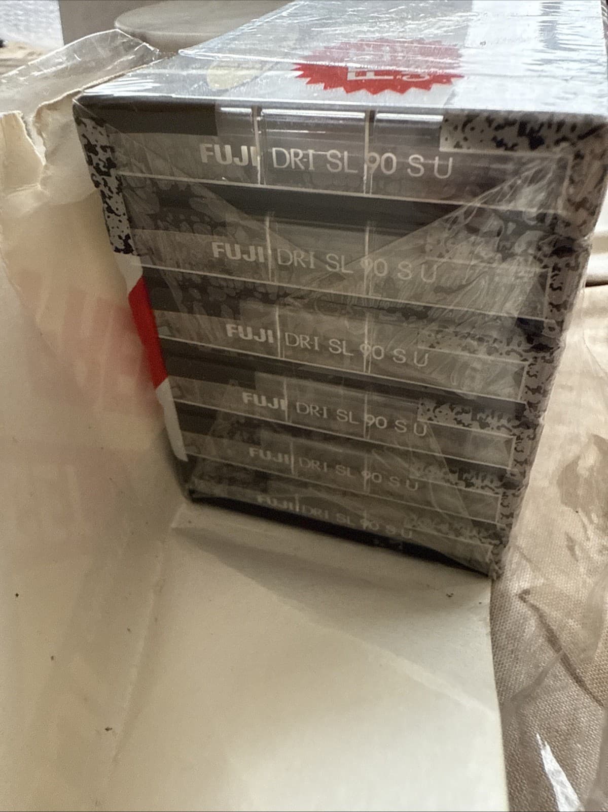 Fuji DR-I Extra Slim Blank Cassette Tapes 6 Pack NEW 90 IEC I Type I Normal 2