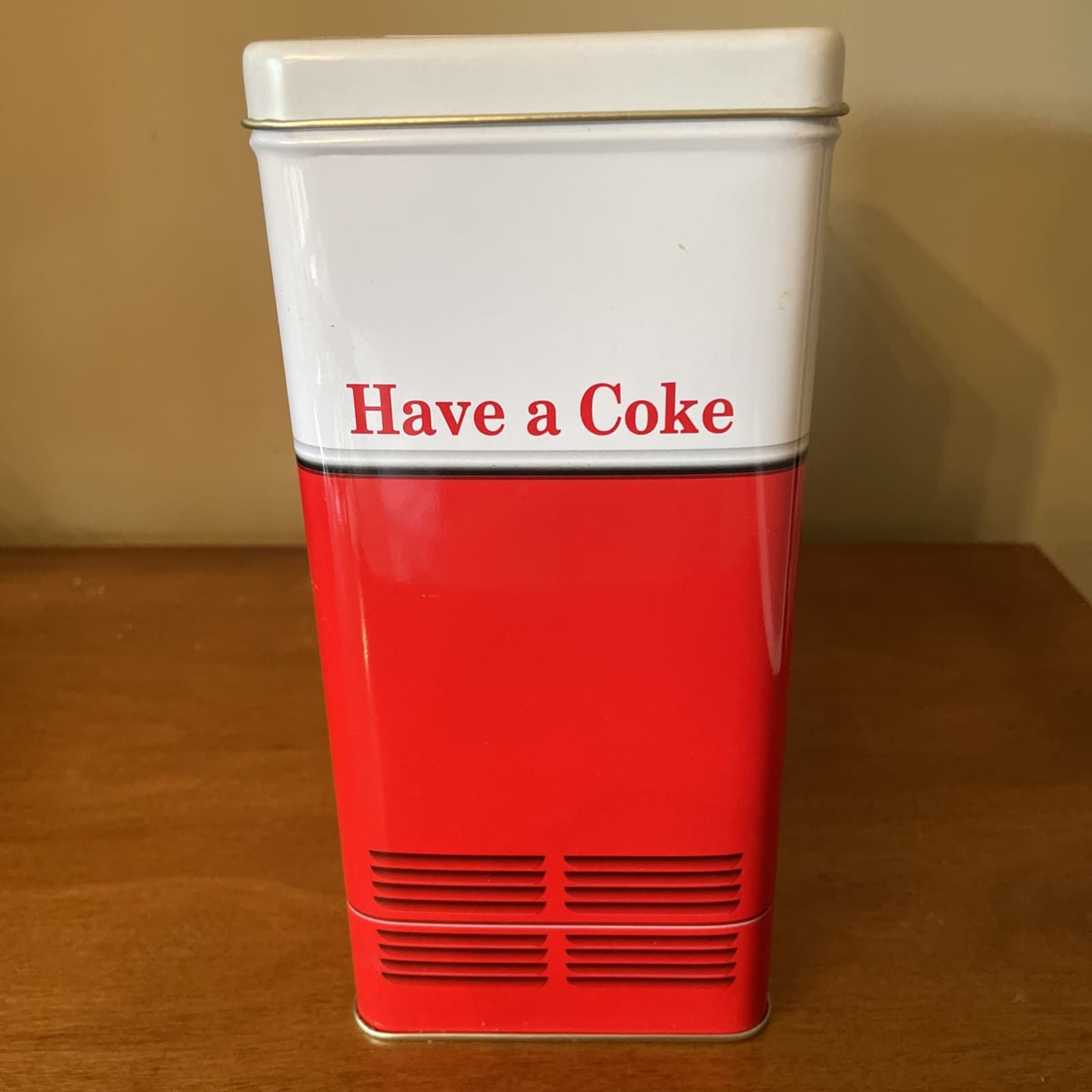 Vtg Coca-Cola Tin Lever Soda Machine Drink Coca-Cola In Bottles 8.5” X 6” X4” 6