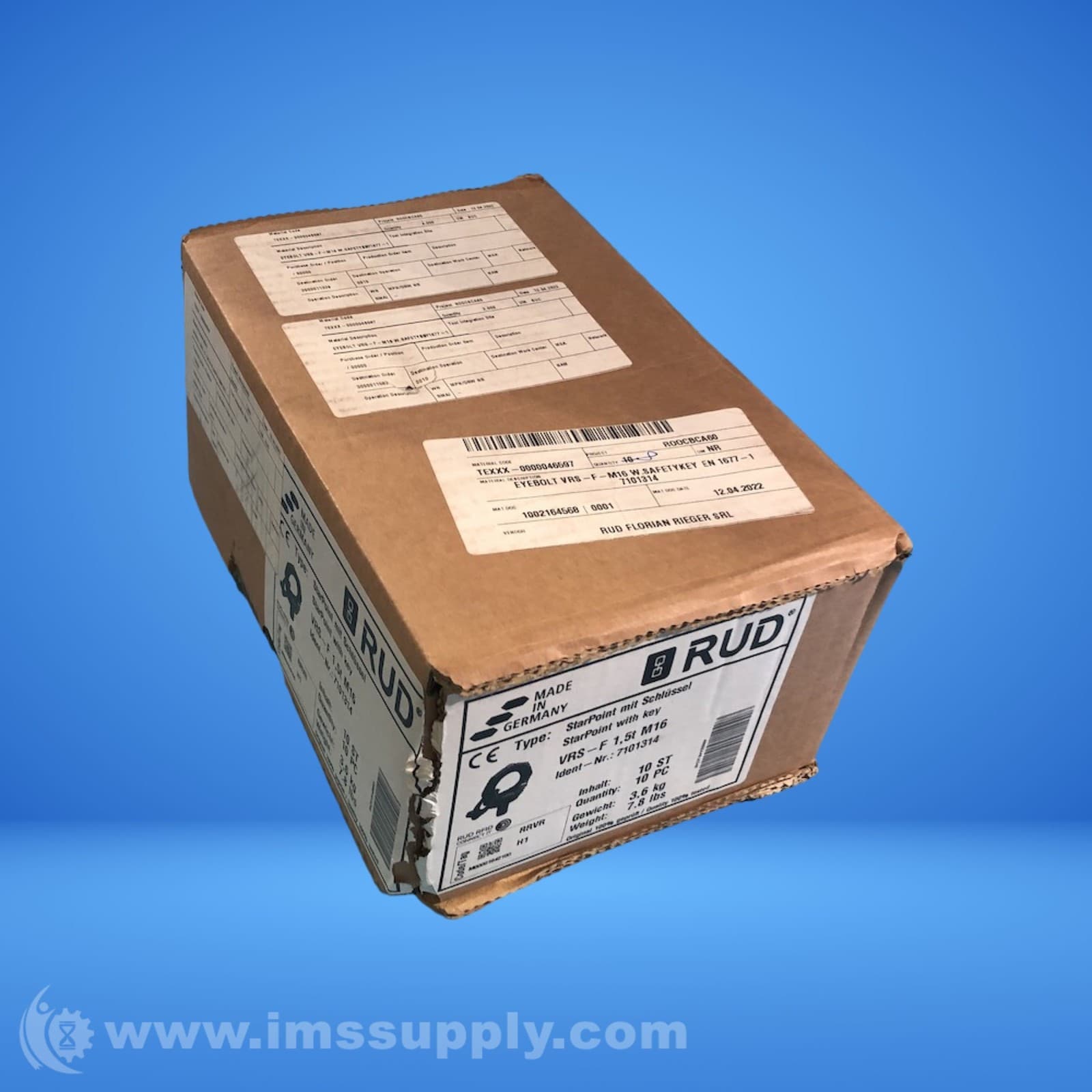 RUD VRS-F1,5tM16 Box of 10 Hoist Rings 0725 4