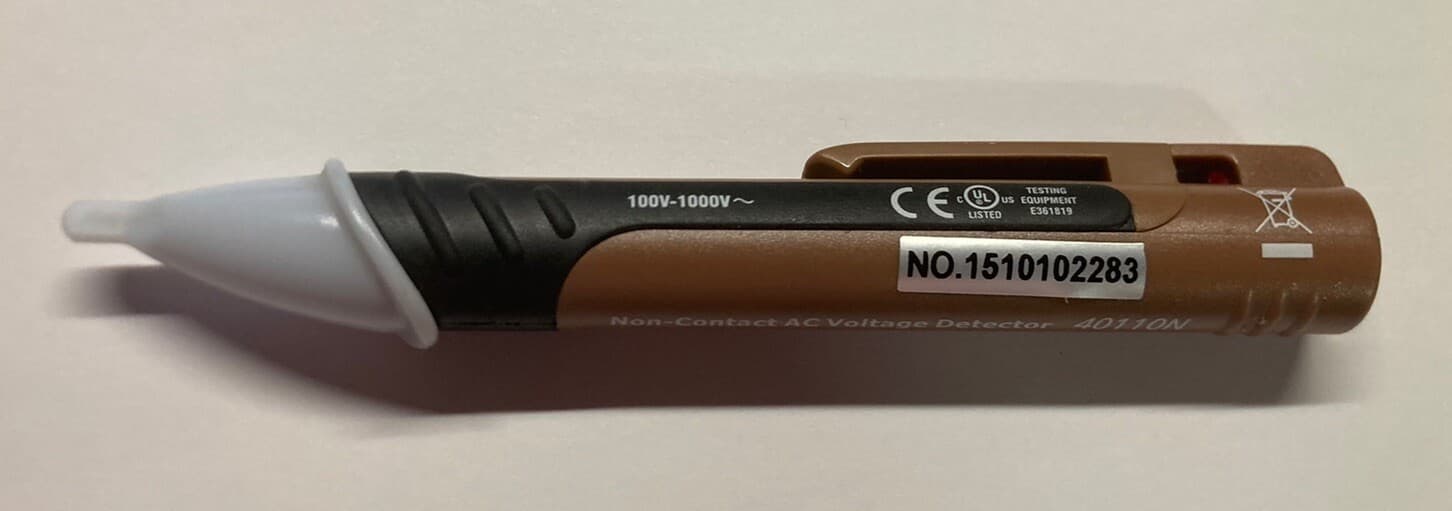 SOUTHWIRE TOOLS AC VOLTAGE DETECTOR / FLASHLIGHT, 100V-1000V, Model 40110N 2