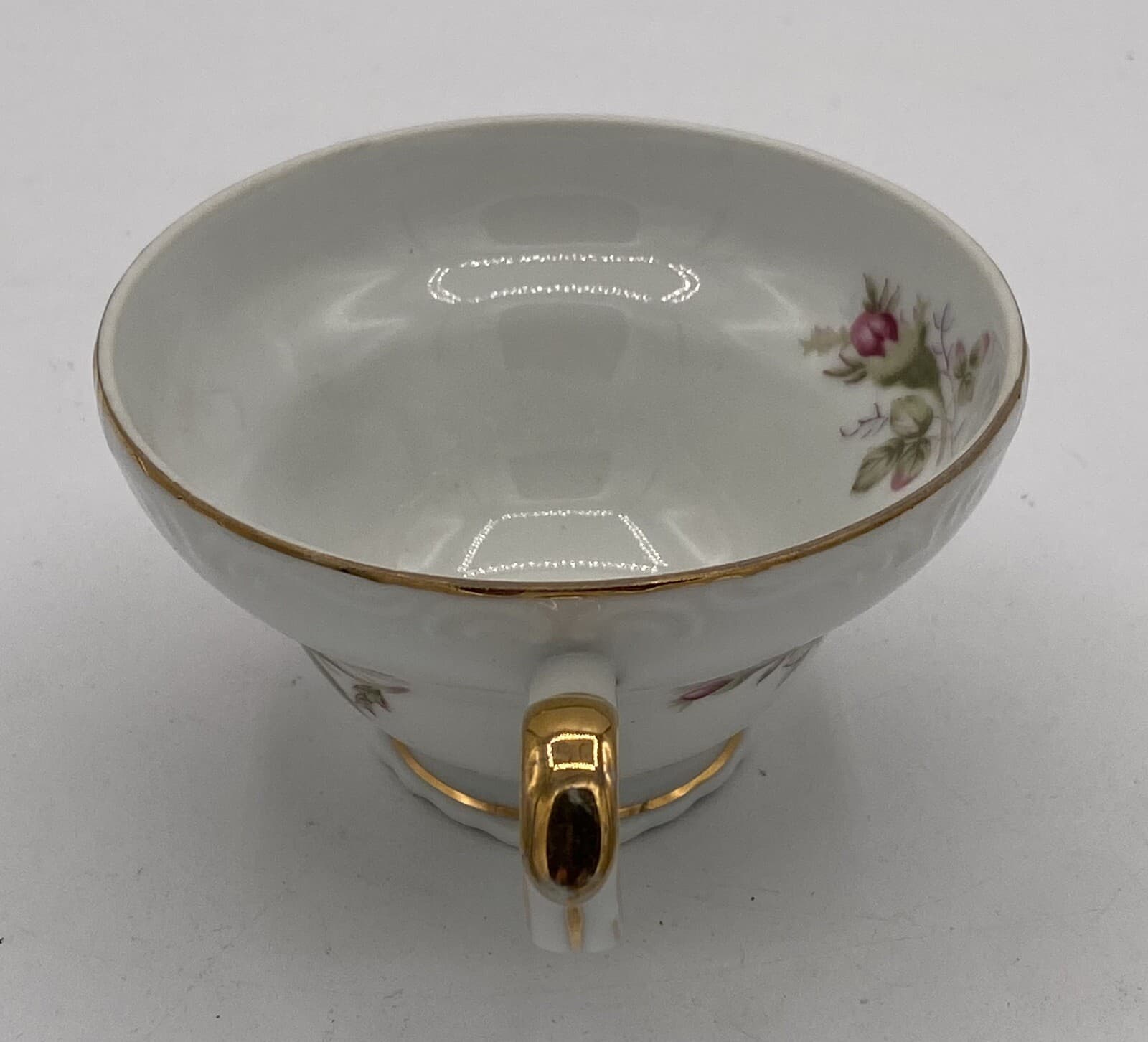 Vintage Norleans China Old Rose Teacups Made in Japan  Roses Gold Trim 5