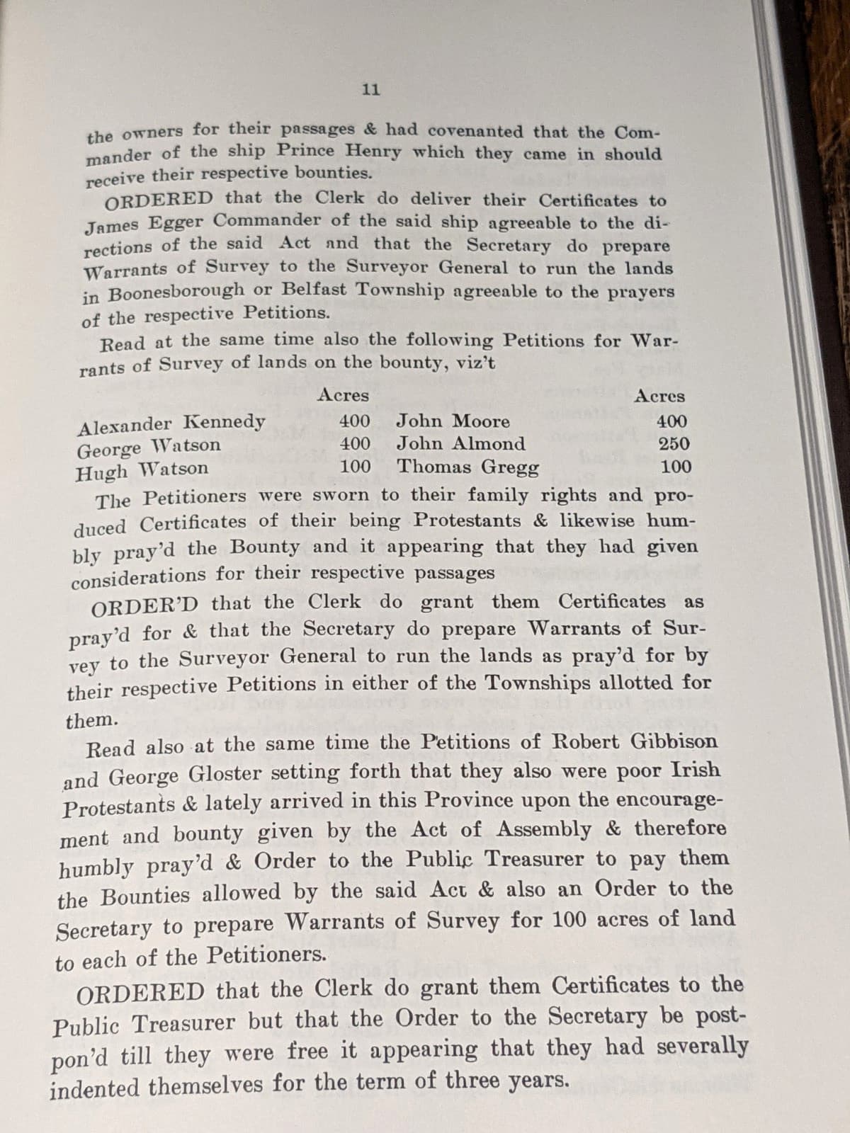 Original Lists Protestant Immigrants To South Carolina 1763-1773 Bounty Act 5