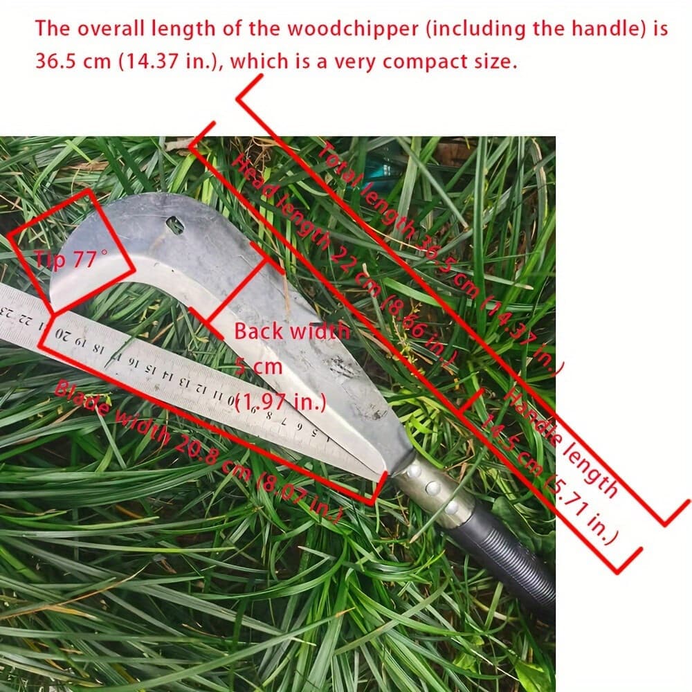 Sickle for Gardening - Outdoor Lawn Care, Weed Removal & Small Farm Tasks 5