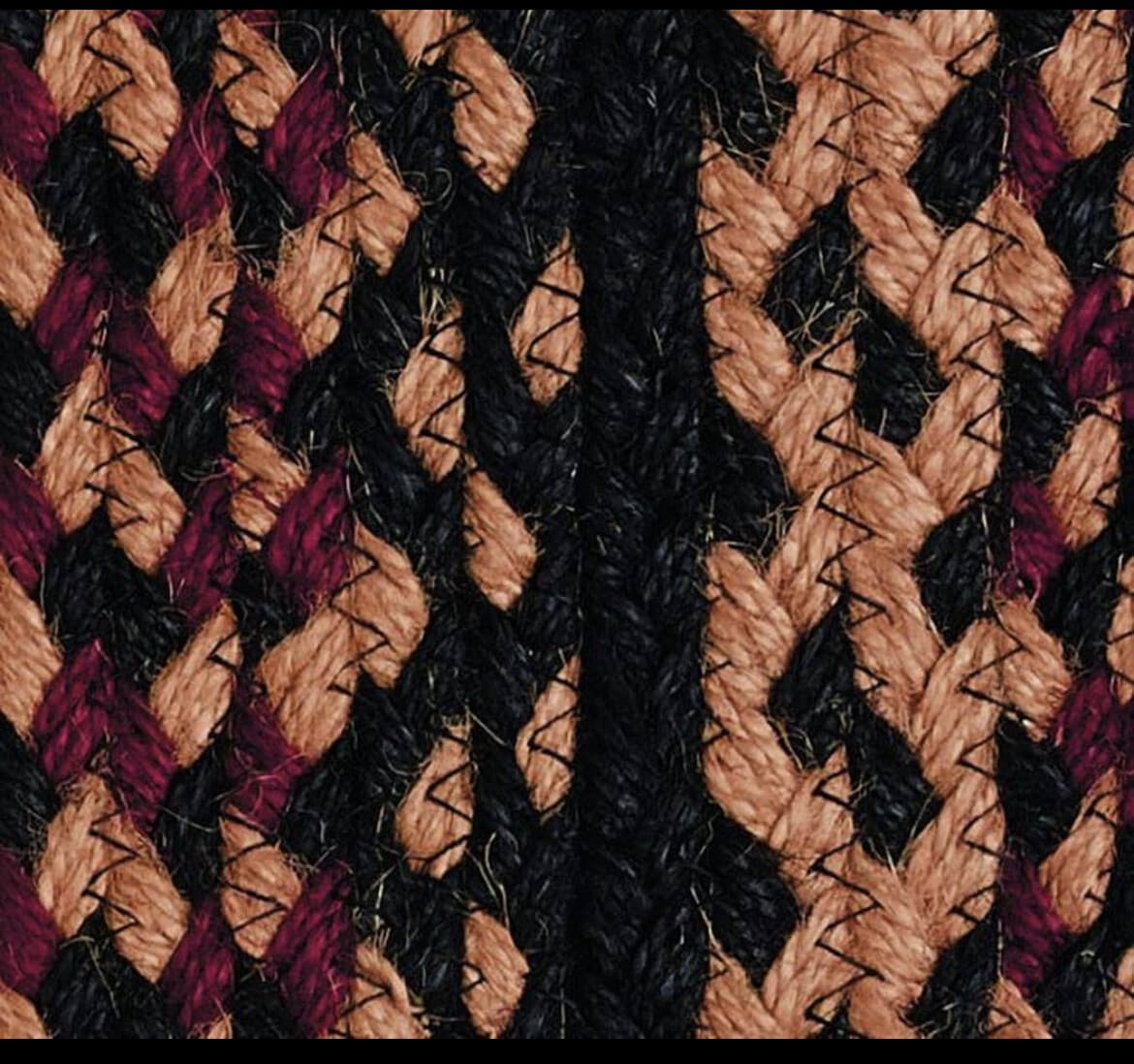 Blackberry Braided Area Rug By IHF Rugs. Oval & Rectangle. Many Sizes.  3