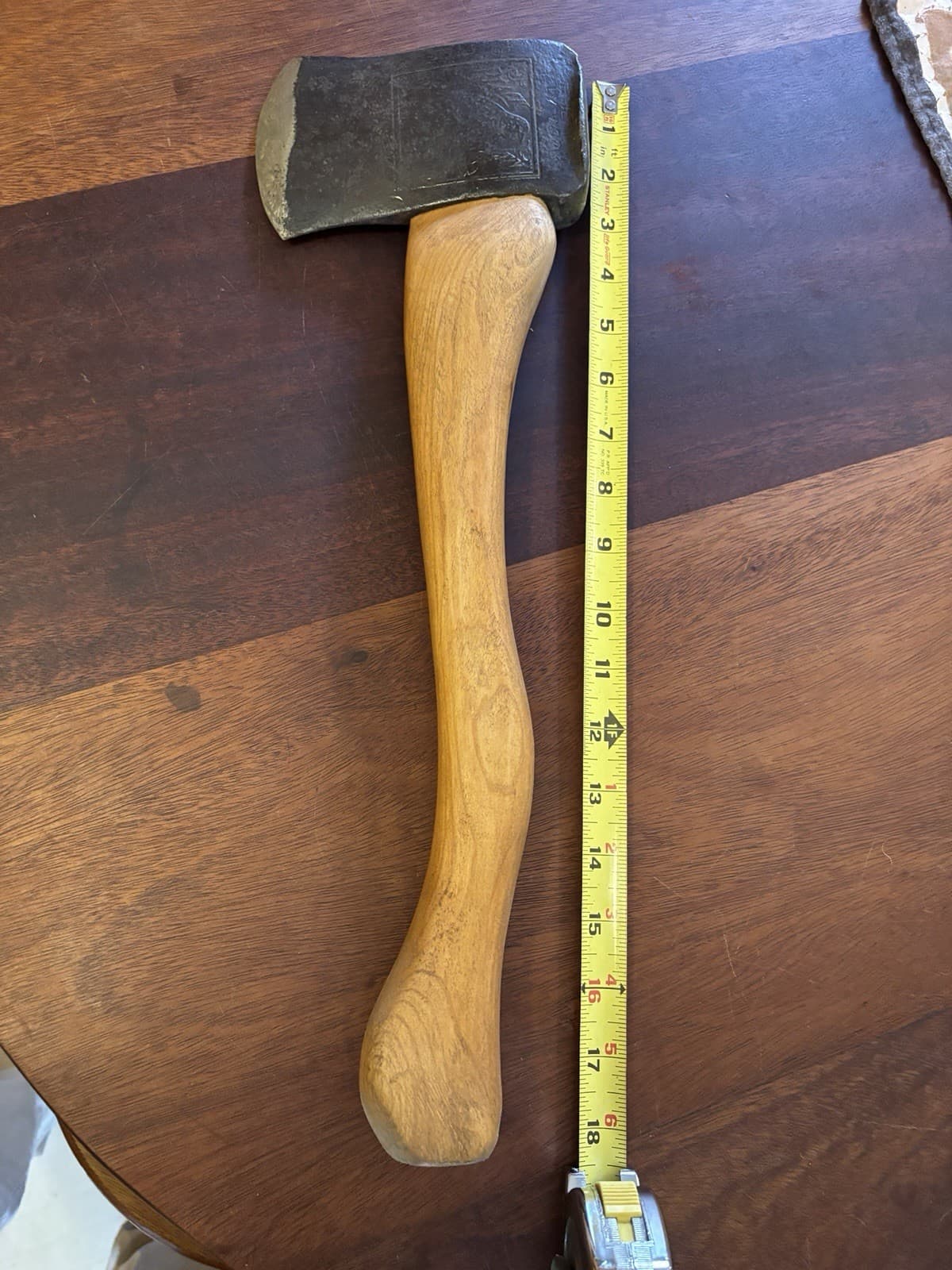 Vtg.  True Temper Kelly Black Raven Hand Axe - Restored, New Cherry Wood Handle 5