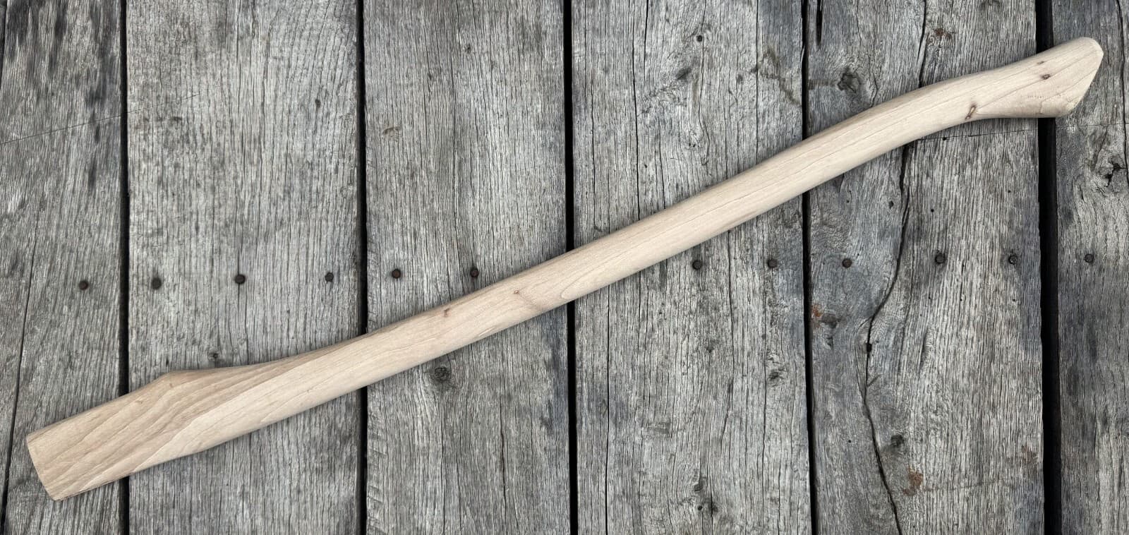 Hickory 36" Single Bit Curved Axe Handle Made in USA Unfinished