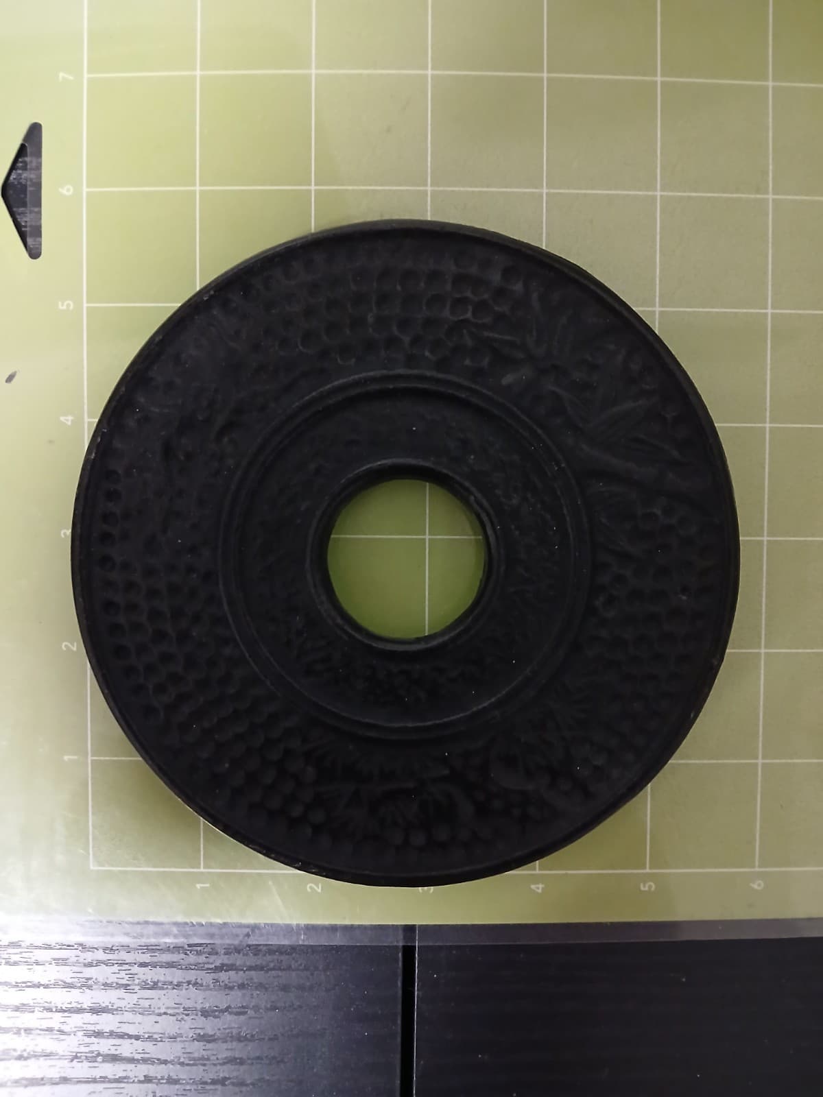 Teapot Trivet Japanese Style Cast Iron Metal Black 5.5" 3