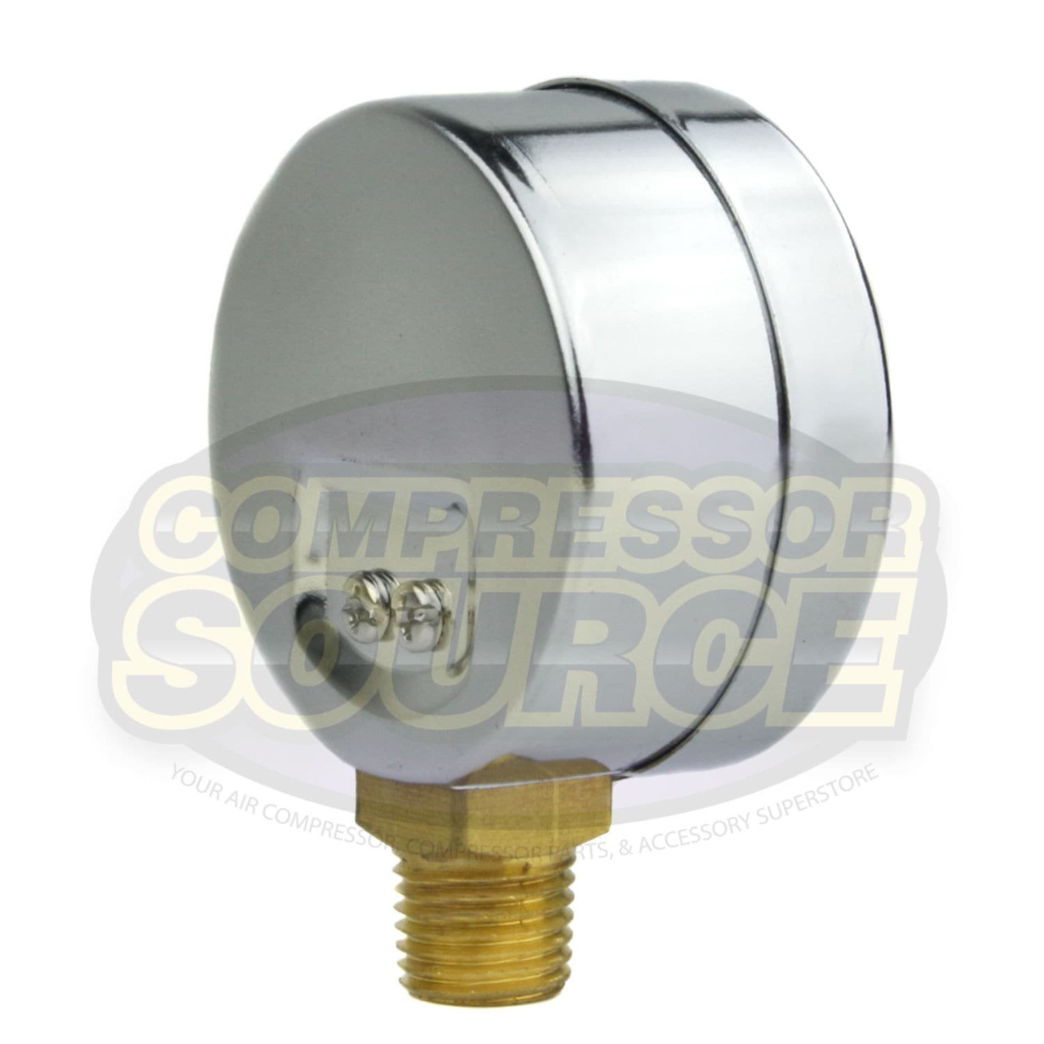 2 Air Compressor Pressure Hydraulic Gauges 2" Face Side Mount 1/4" NPT 0-200 PSI 4