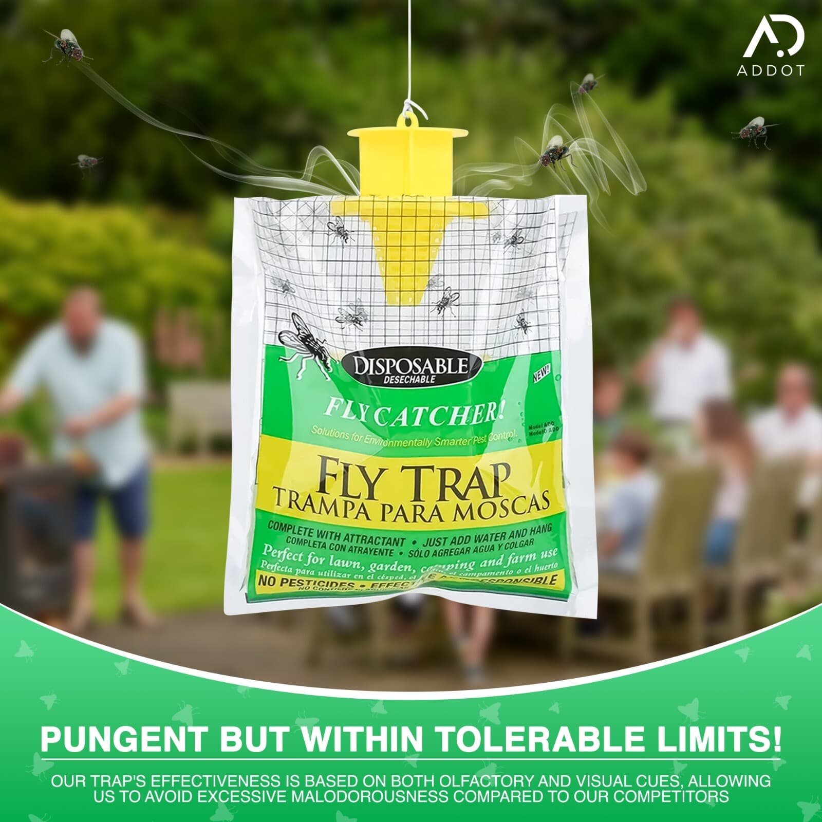 10 PACK Outdoor Fly Traps Disposable Hanging Outdoor Catcher Bag -US Shipping 5