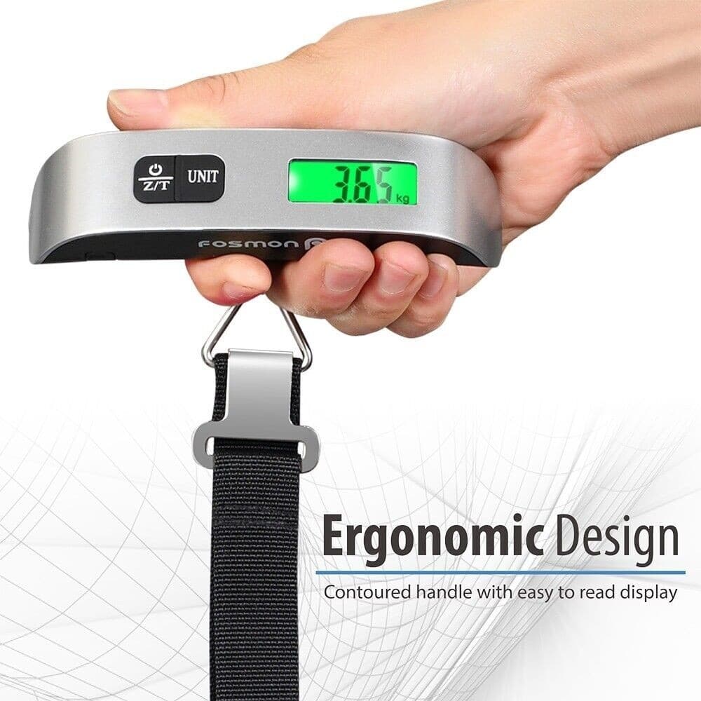 Portable Travel 110lb / 50kg LCD Digital Hanging Luggage Scale Electronic Weight 3