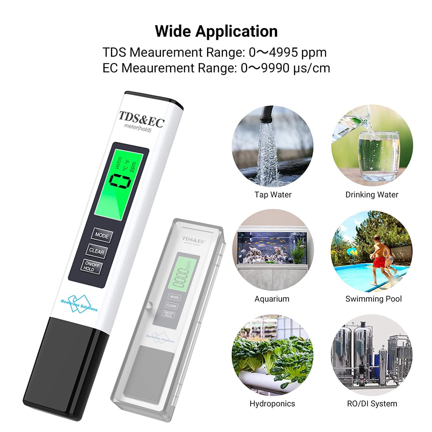 TDS Meter Digital Water Tester,ppm Meter LCD Display F Drinking Water,Aquariums 6