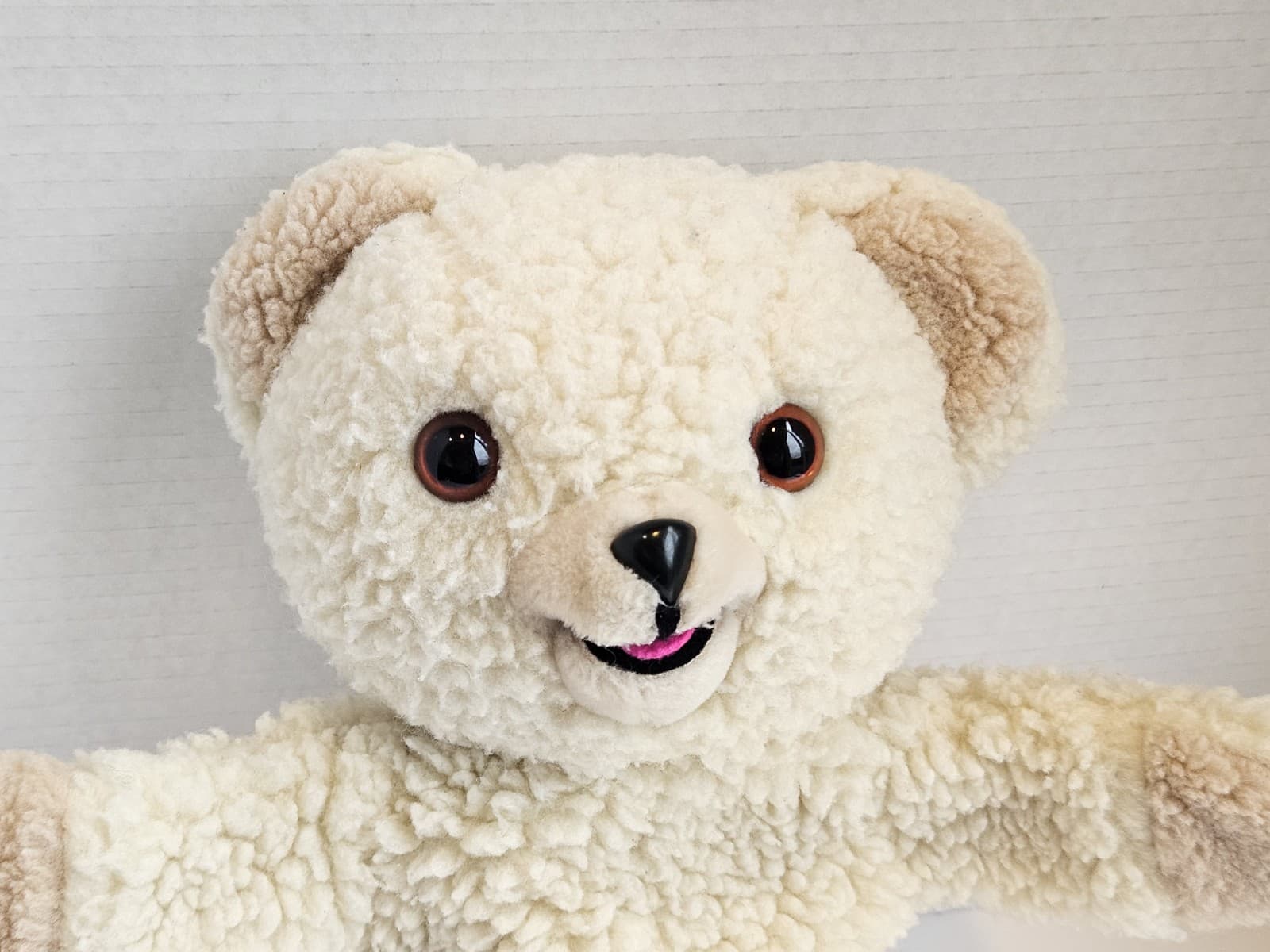 Vintage 1986 Snuggle Bear Hand Puppet Plush Russ Lever Brothers Mascot Advertise 4