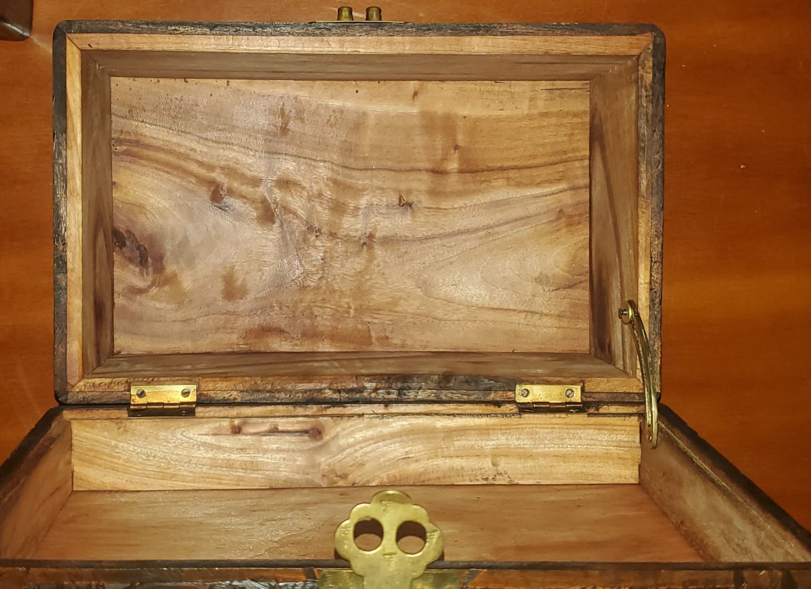 Exquisite Hand-Carved Chinese Chest – Solid Huanghuali Wood with Brass Locking  5