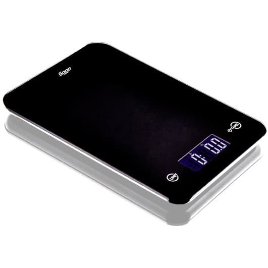 SAGA Digital Kitchen Scale Touch Glass 11lb 5kg / 5000g X 1g oz Diet Food Postal 6