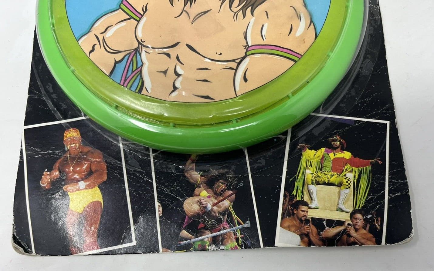 1990 Spectra Star - WWF Superstars Ultimate Warrior Radical Flying Disc NIP-15B 4