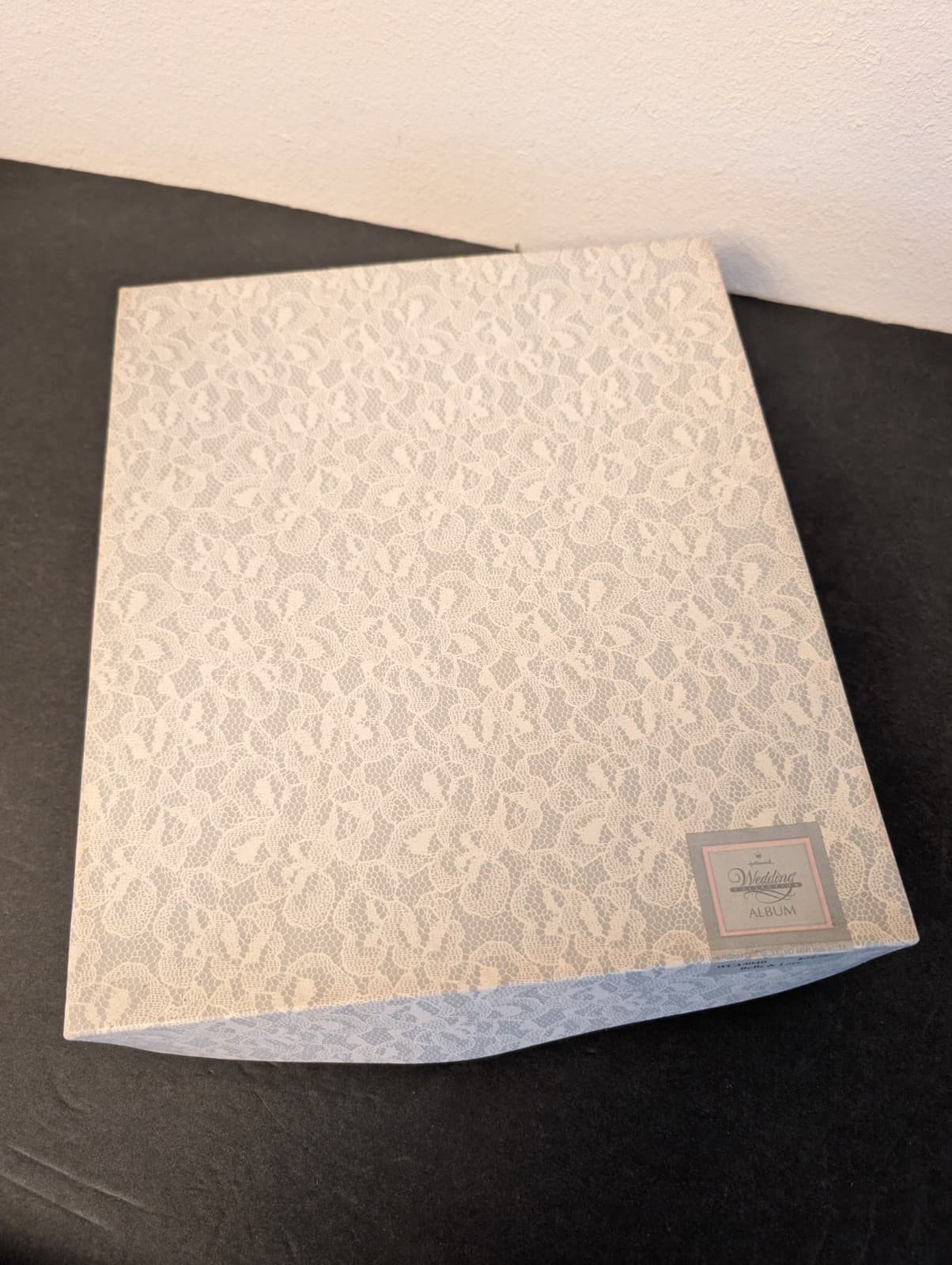 HALLMARK Wedding Bells, Guest Sign in Book * Album , Ivory & White OPENED BOX