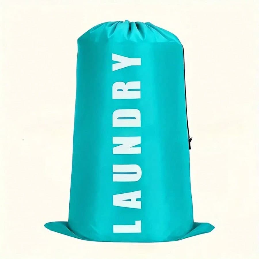 Extra Large Canvas Laundry Bag with Drawstring, Washable & Foldable 5