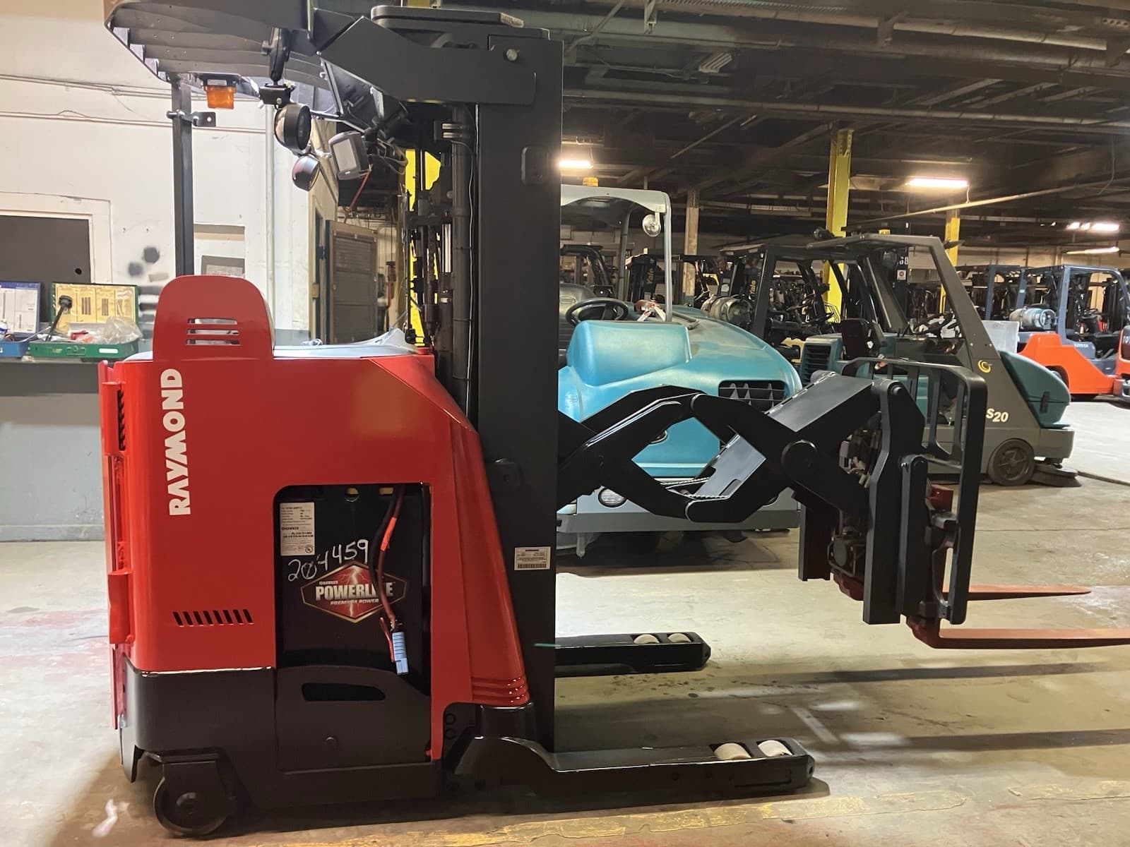 2019 Raymond Deep Reach 3000 LB Electric Forklift 5351 Hours