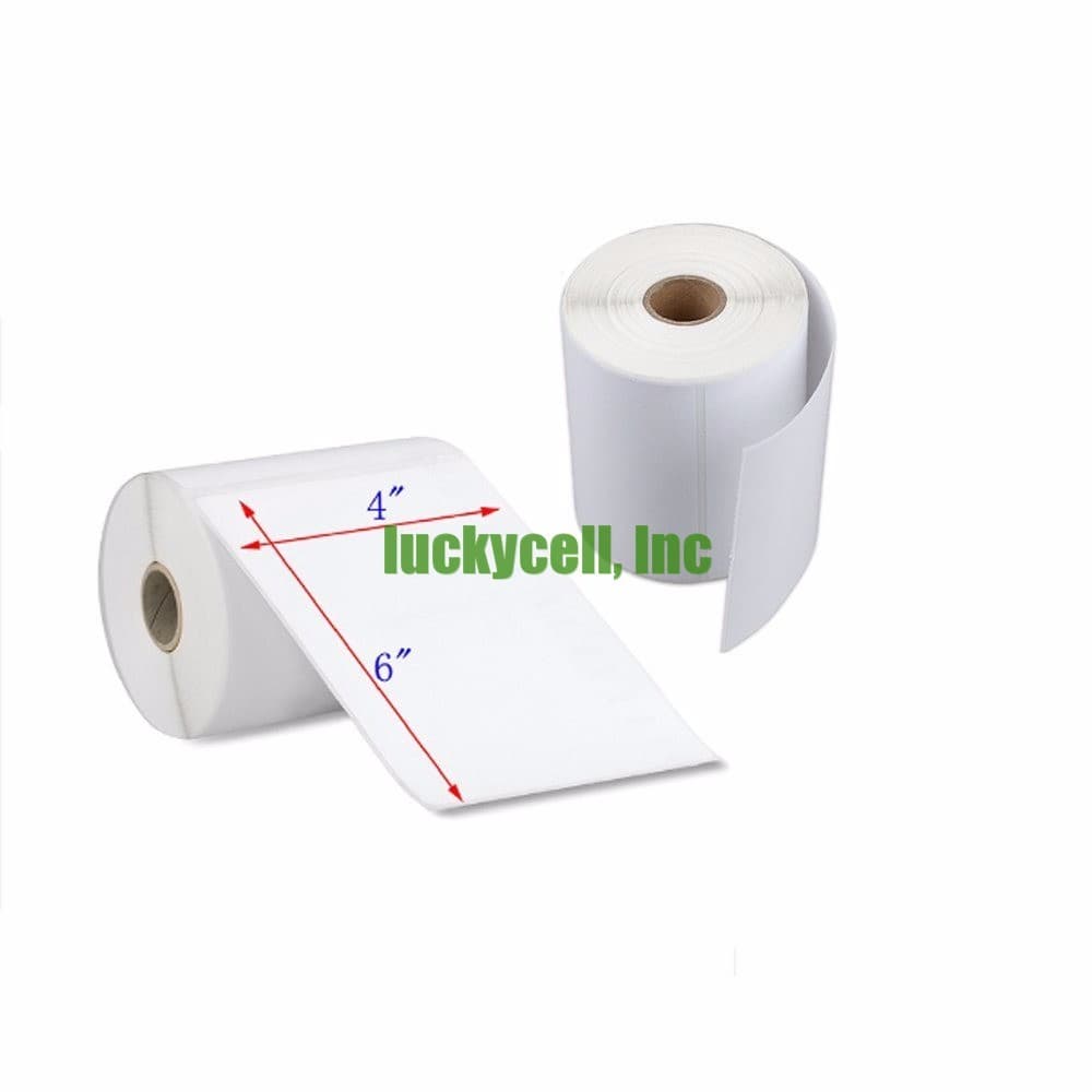 250 Per Roll 4x6 Direct Thermal Labels For Zebra 2844 ZP450 ZP500 ZP505 Eltron 2