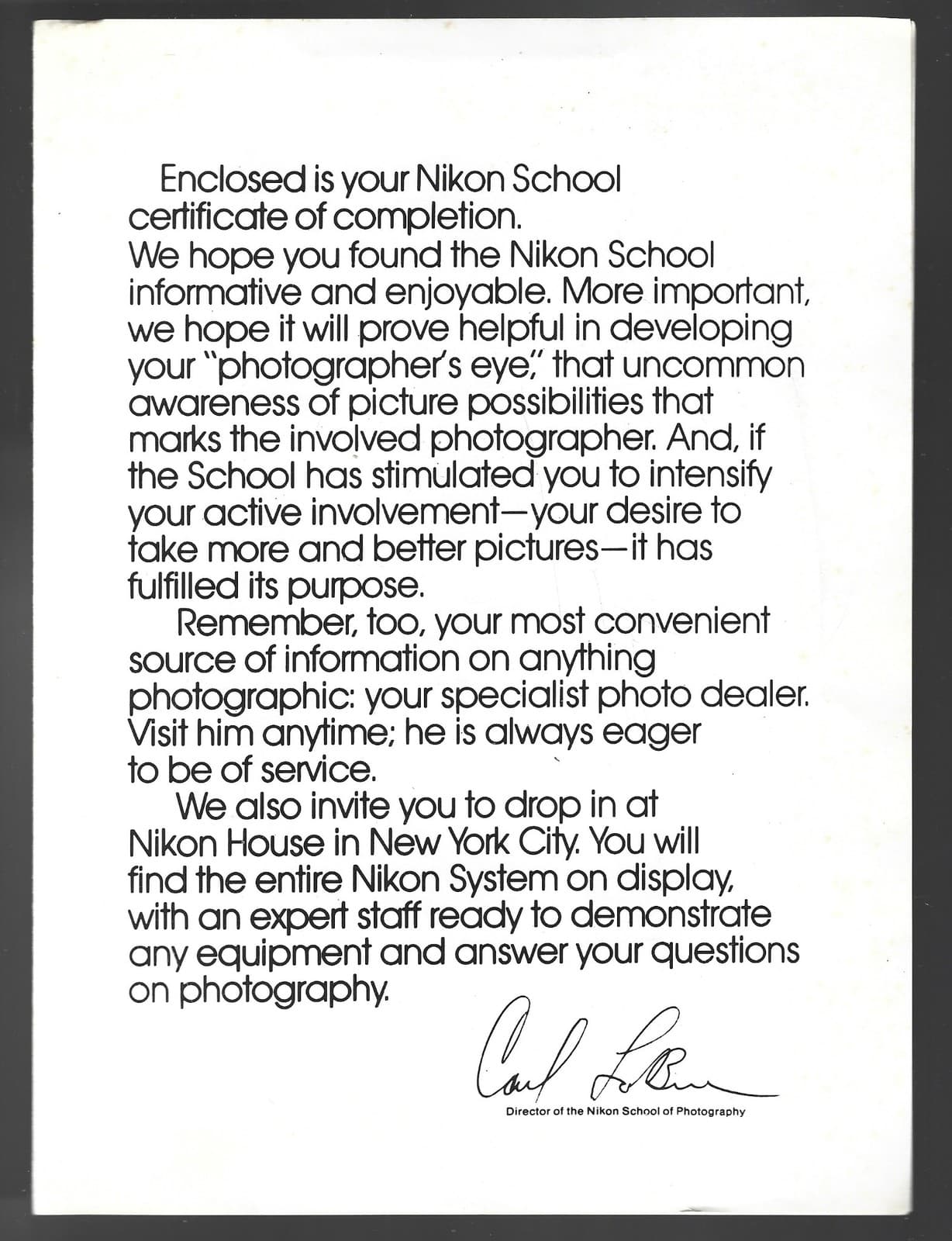 Nikon School of Photography Nikon F2 System & Nikkor Lenses Catalogs Pad MINT 5