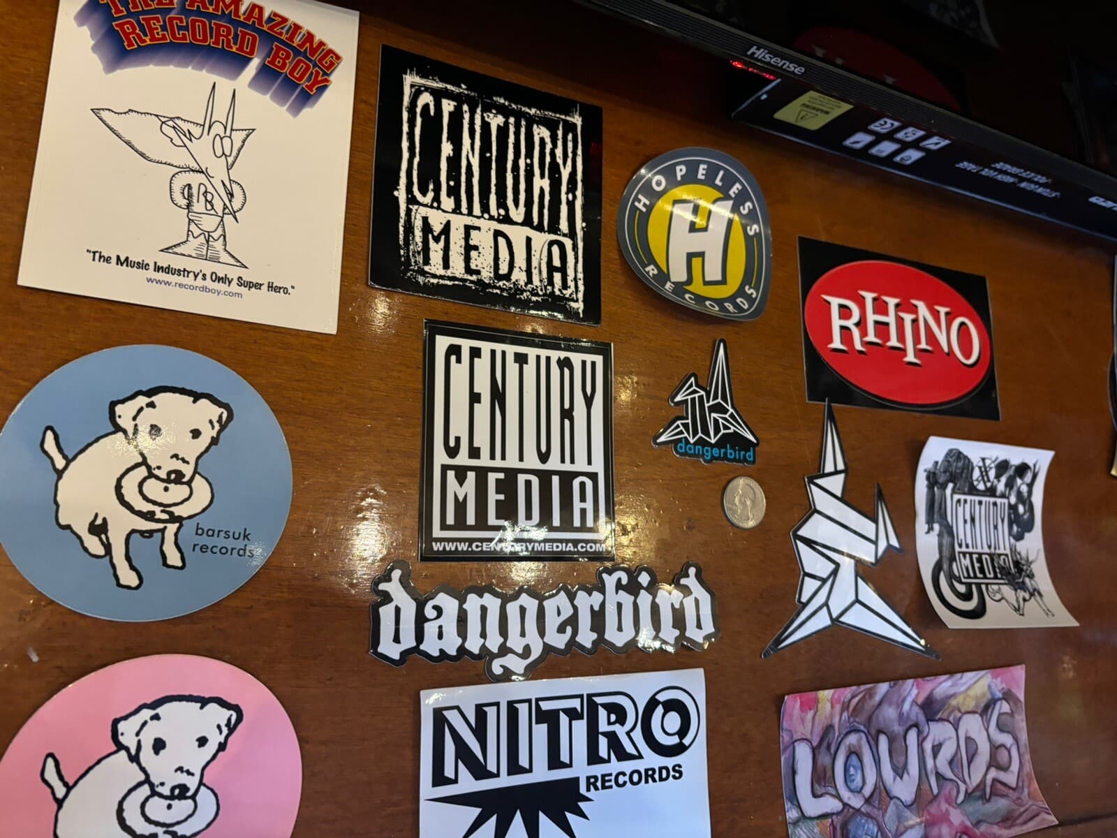 Record labels, Stickers (Lot of 13-Record Labels+ Free flag sticker 3