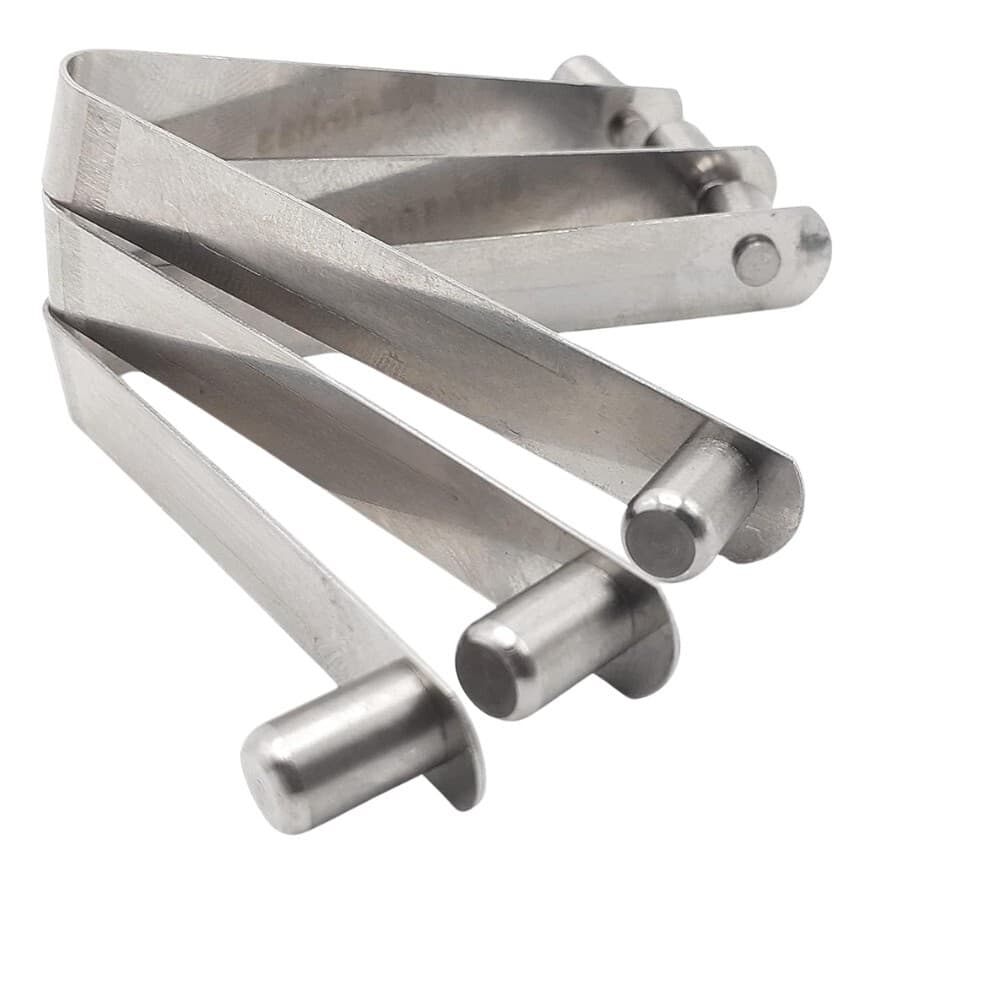 Universal Stainless Steel V-Clip for Pool and Spa Nets, Brushes or Poles