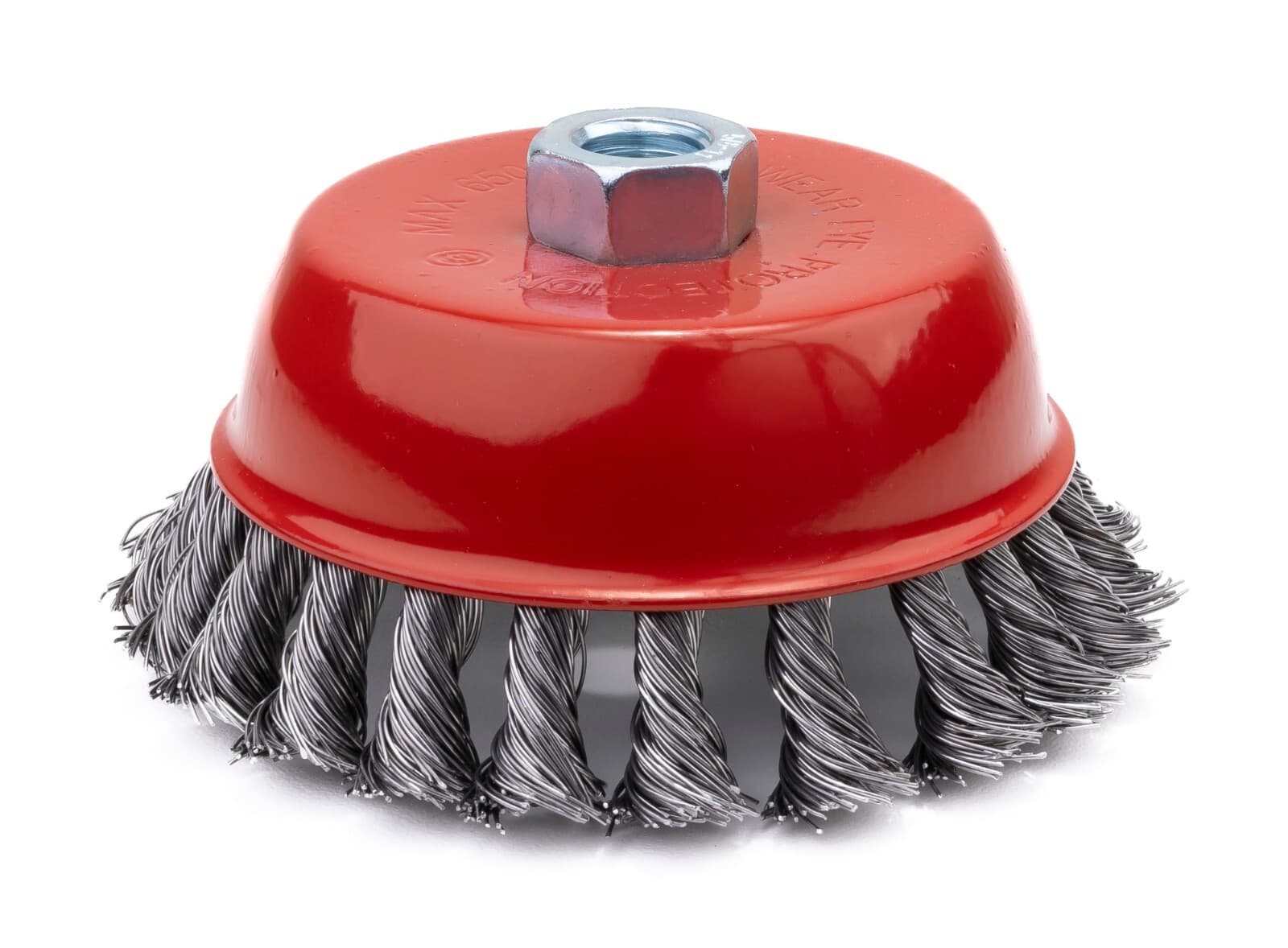 Harri Abrasives Twist Knotted Cup Brush - Carbon Steel - Nut Thread: 5/8"-11 UNC