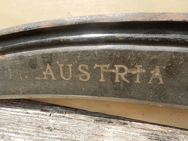 VINTAGE NEW OLD STOCK Vic AUSTRIA 20" scythe w/ sticker label 5