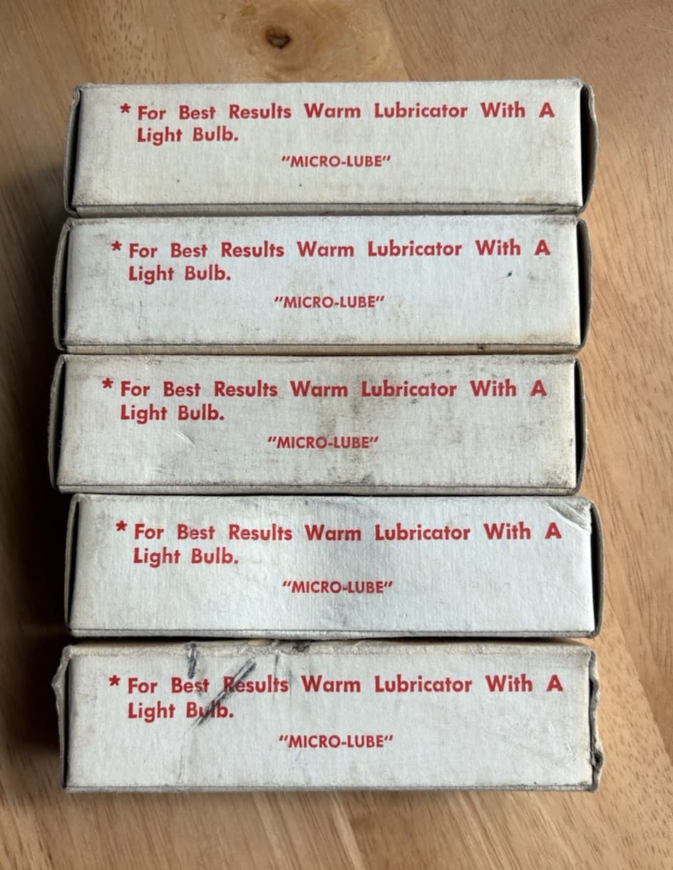 Qty 5 - Micro Lube Bullet Lube In Original Boxes By Micro Ammunition Company 3