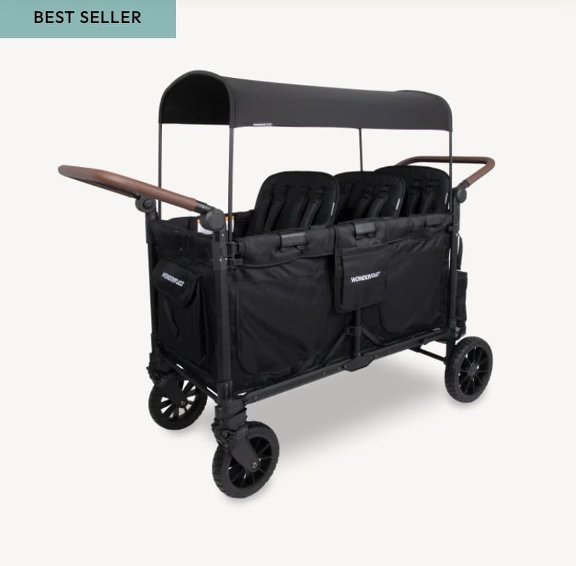 Wonderfold Wagon W6 W Luxe Pro Stroller Wagon- Jet Black- Brand New!!