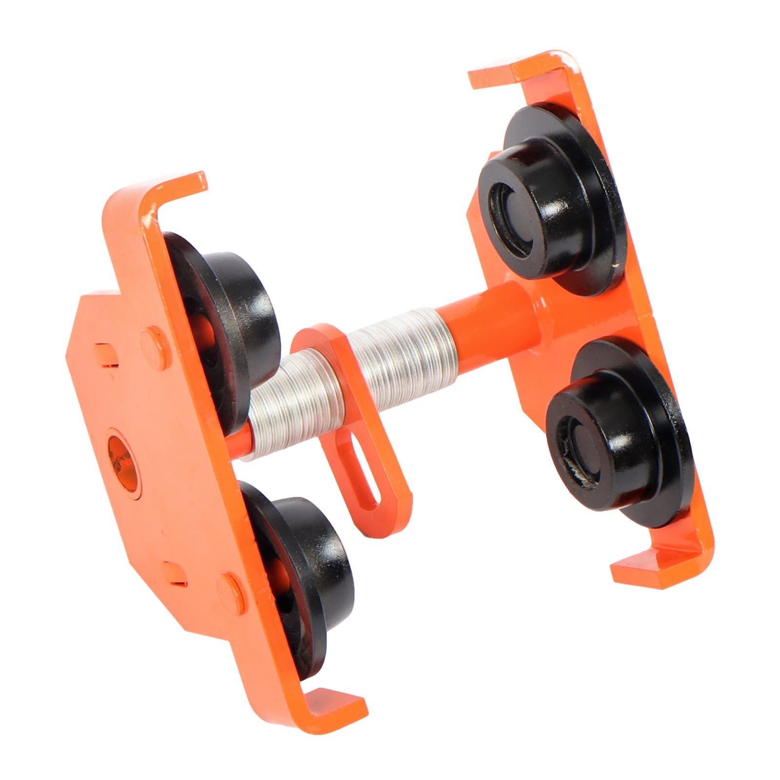 4400LBS/2 Ton I-Beam Hand Trolley Alloy Steel 65-190mm Adjustable Dual Wheels 6