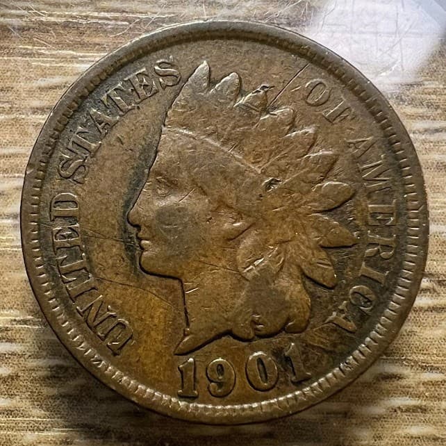 1901 Indian Head Cent - Actual Coin Shown - Free Shipping & Tracking INV#102