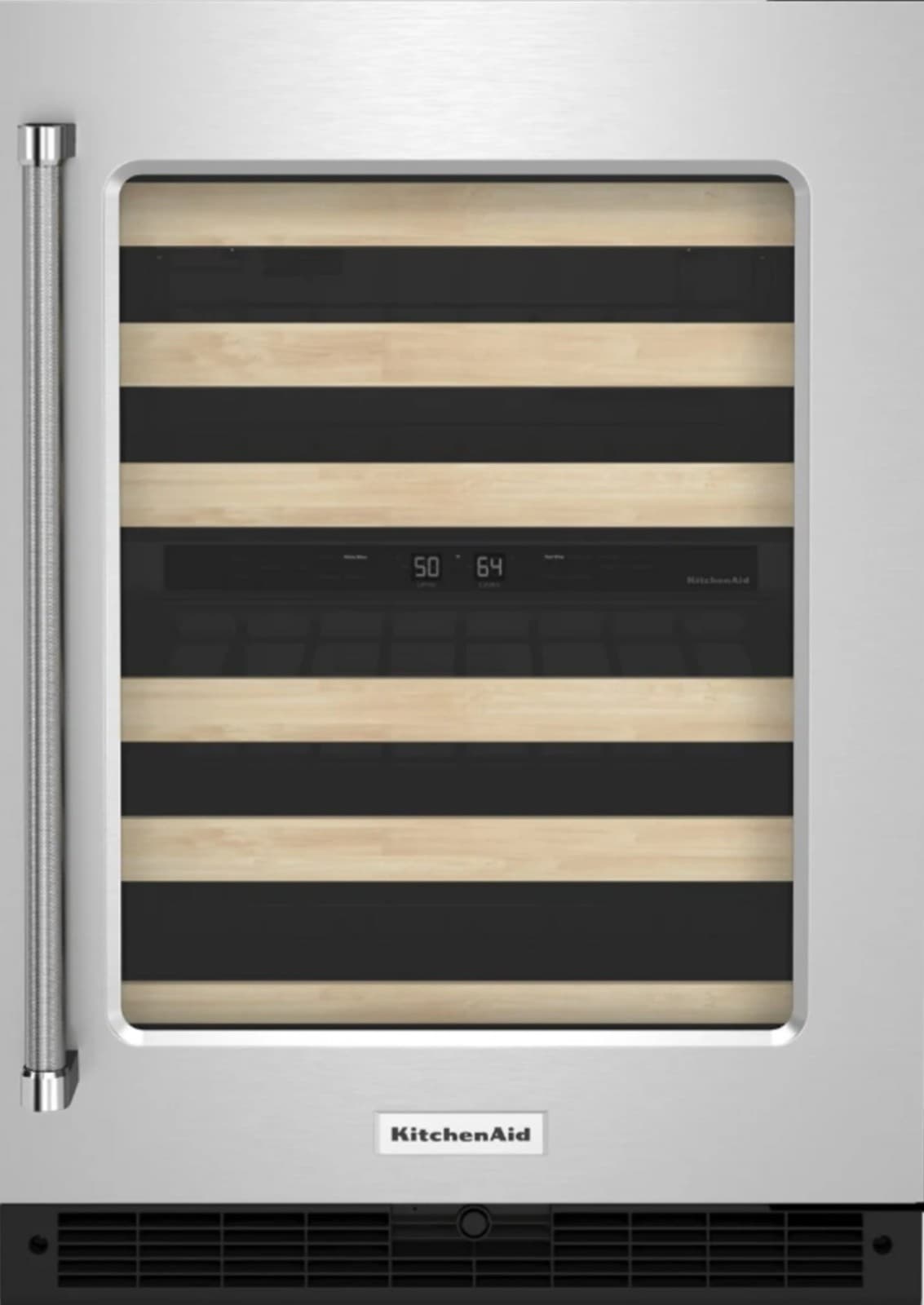 KITCHENAID 24 INCH WINE CELLAR, 24 INCH, KUWL214KSB