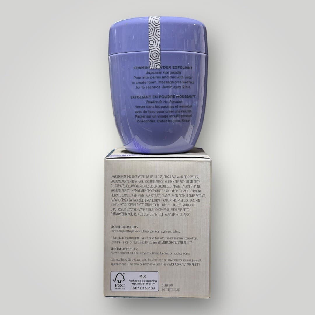 TATCHA The Rice Polish Gentle Foaming Enzyme Powder 2.1oz 60g Dry Skin NIB 3