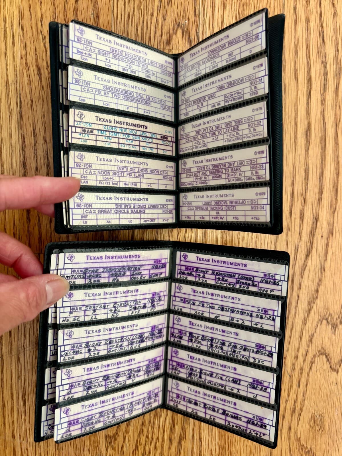 Texas Instruments TI SR-52 Manual & Magnetic Cards w/ Case 5