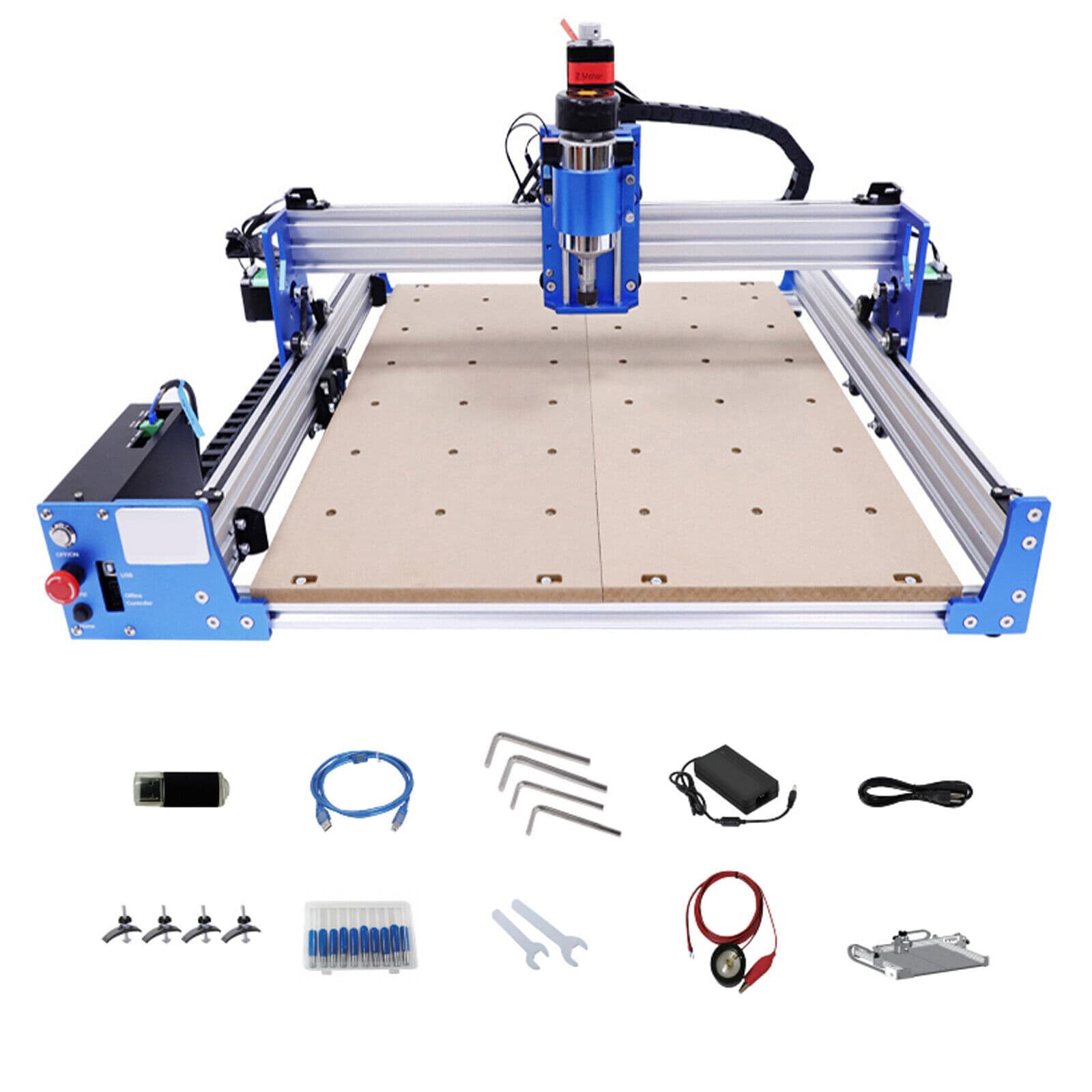 Industrial 3-Axis 4040 Wood Carving Milling CNC Router Engraver Cutting Machine 4