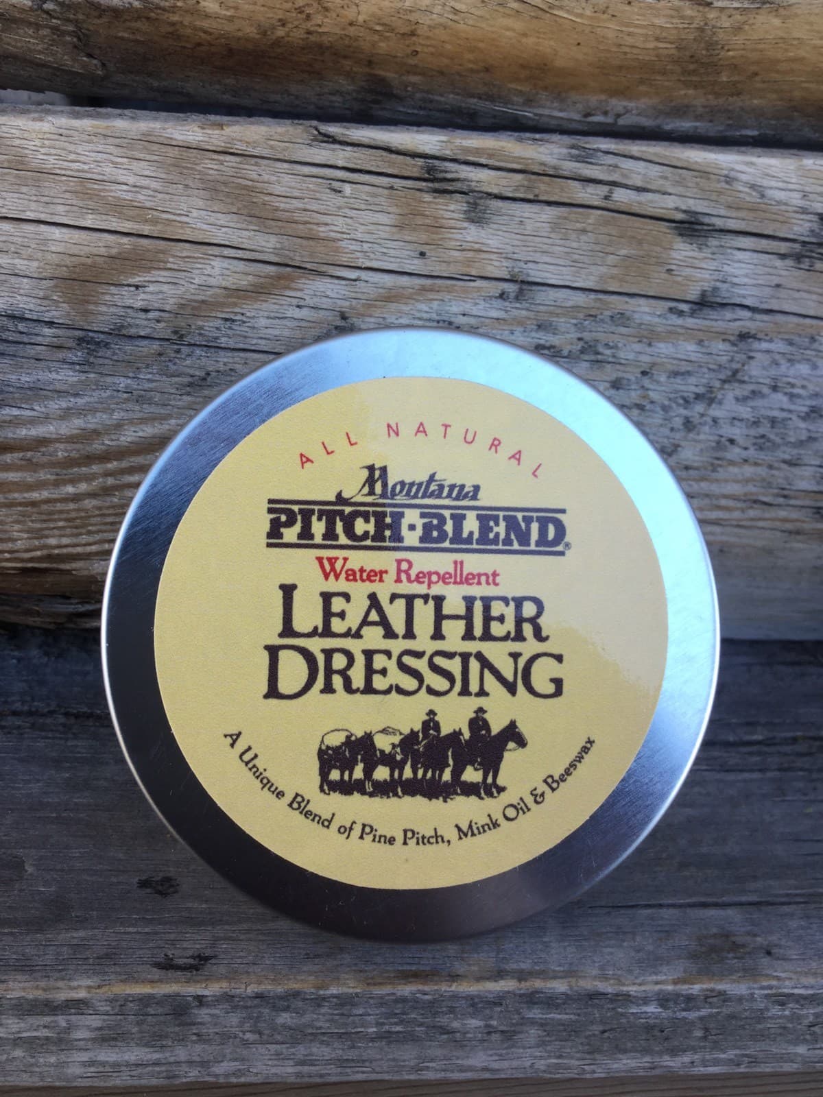 Montana Pitch Blend Leather Dressing 3 oz Tin! Natural Conditioner, Boot Grease