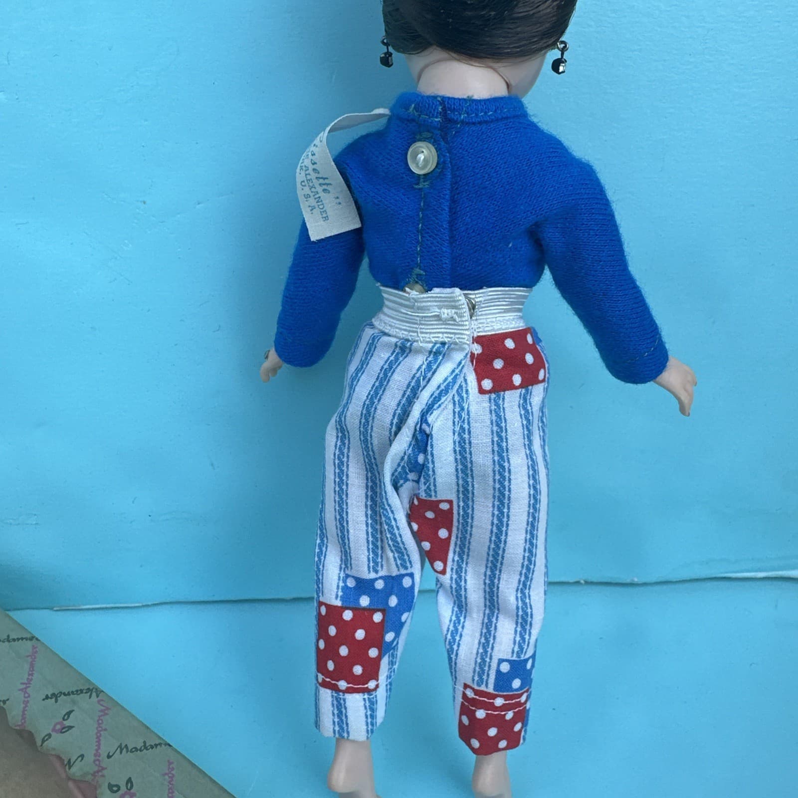 9" Cissette Madame Alexander Doll 1950s Pants Tops Patchwork denim 1962 No Doll 3