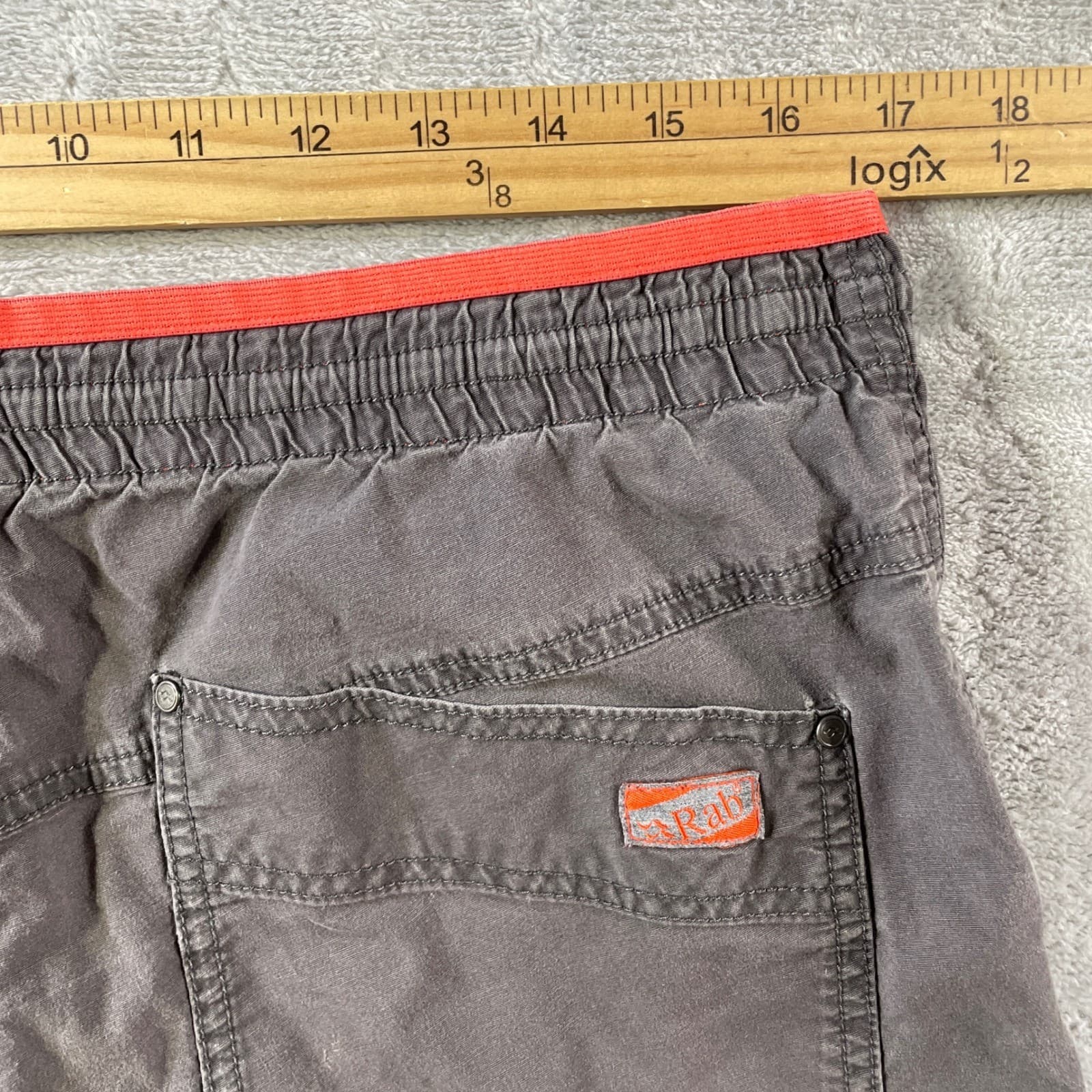 Rab Shorts Mens 34 Gray 10" Hiking Outdoor Utility Pockets Performance 3
