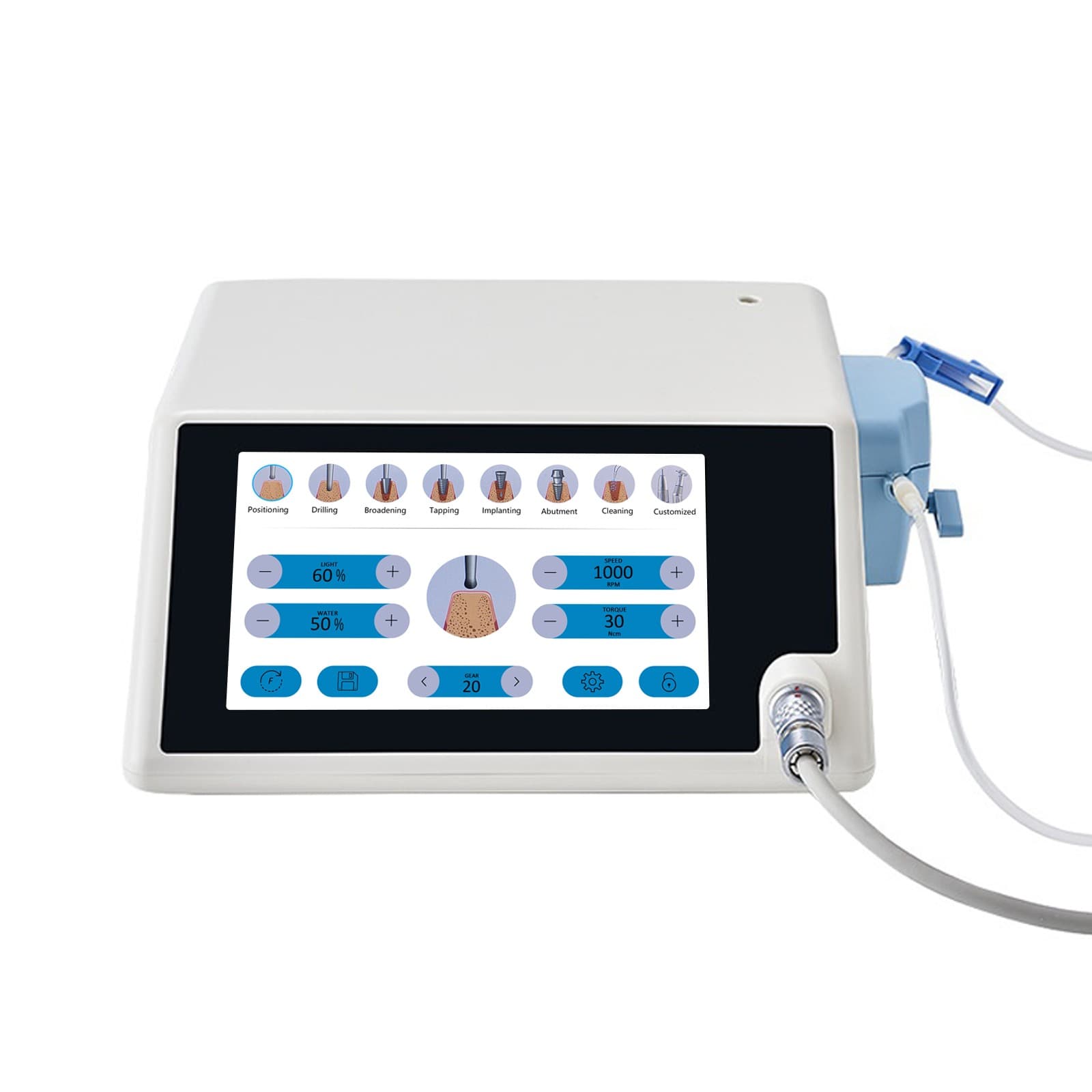 Dental Implant Motor System Surgical Brushless Motor 20:1 Contra Angle YBB 5