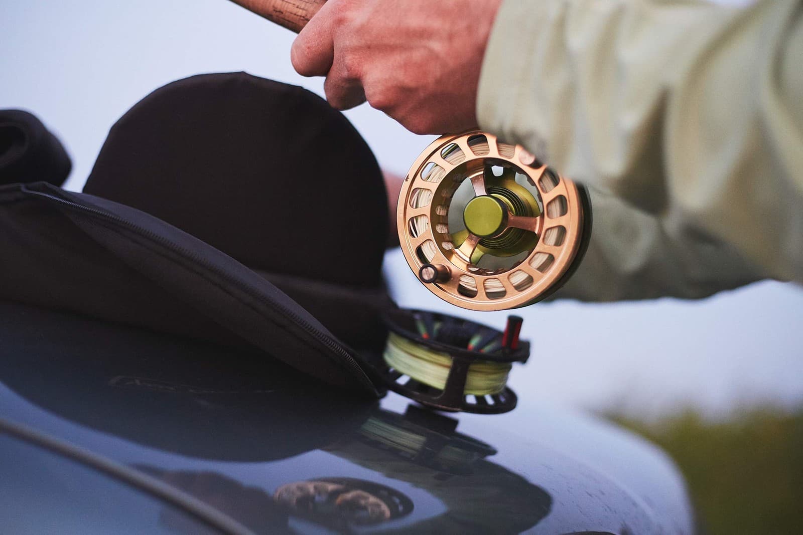 Portable Fly Fishing Dual Rod & Reel Complete Protection Storage Carrying Case 2