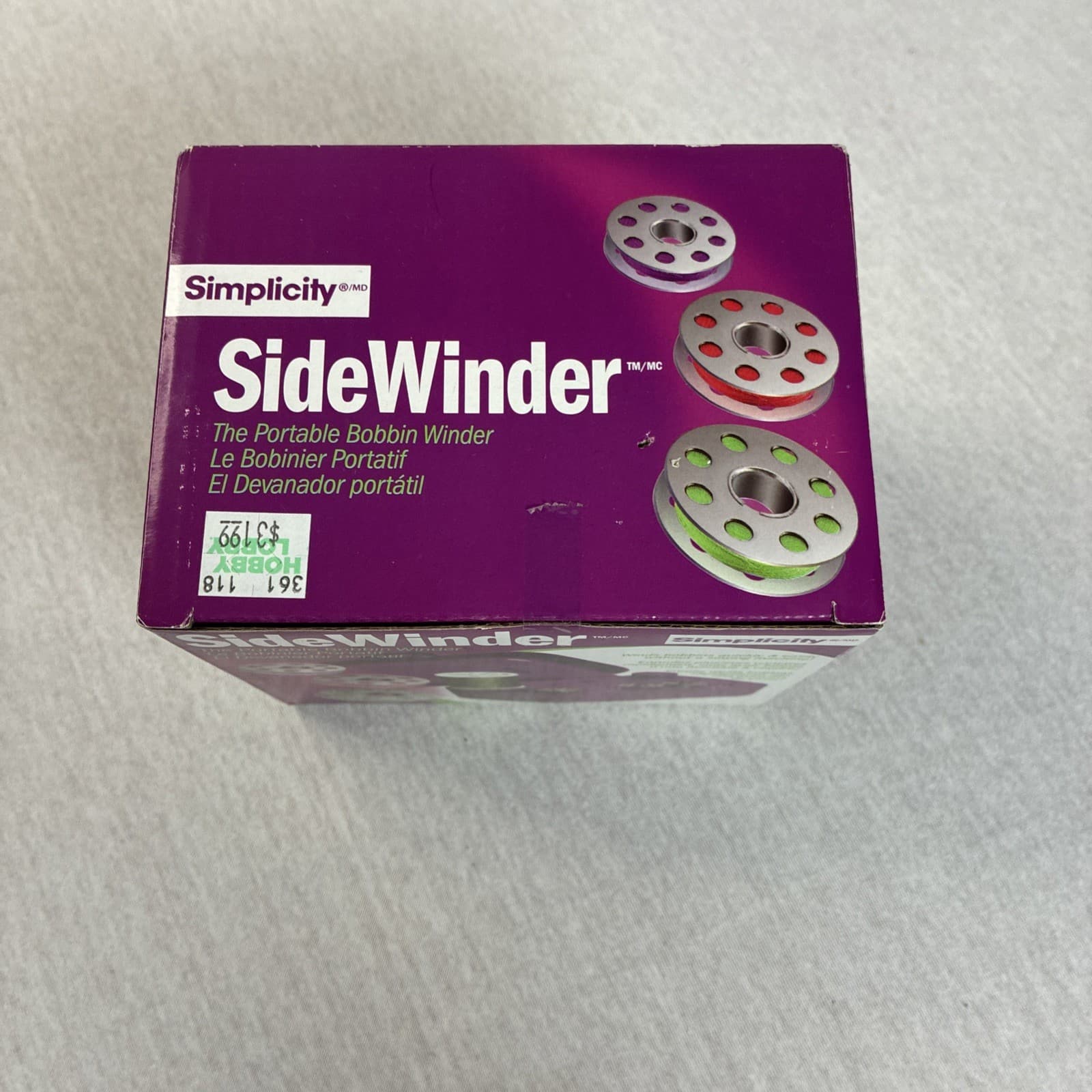 SIMPLICITY Sidewinder  Portable Bobbin Winder   2