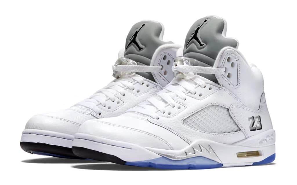 Men's Jordan 5 "White Metallic" (2026) Size US 7-12 2