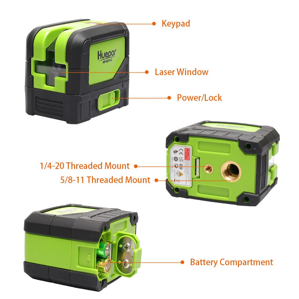 Cross Line Laser Level With 2 Dots 180 110 Vertical Horizontal Self leveling 3